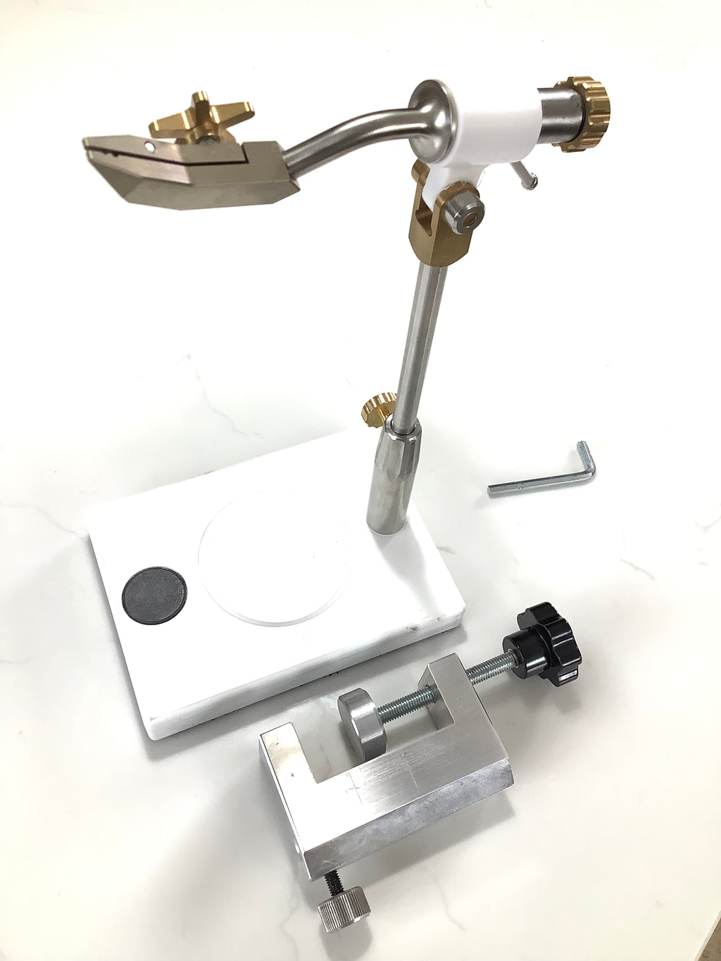 Highest Italian Built Quality LAW style Rotary & Clamp Fly Tying Vice