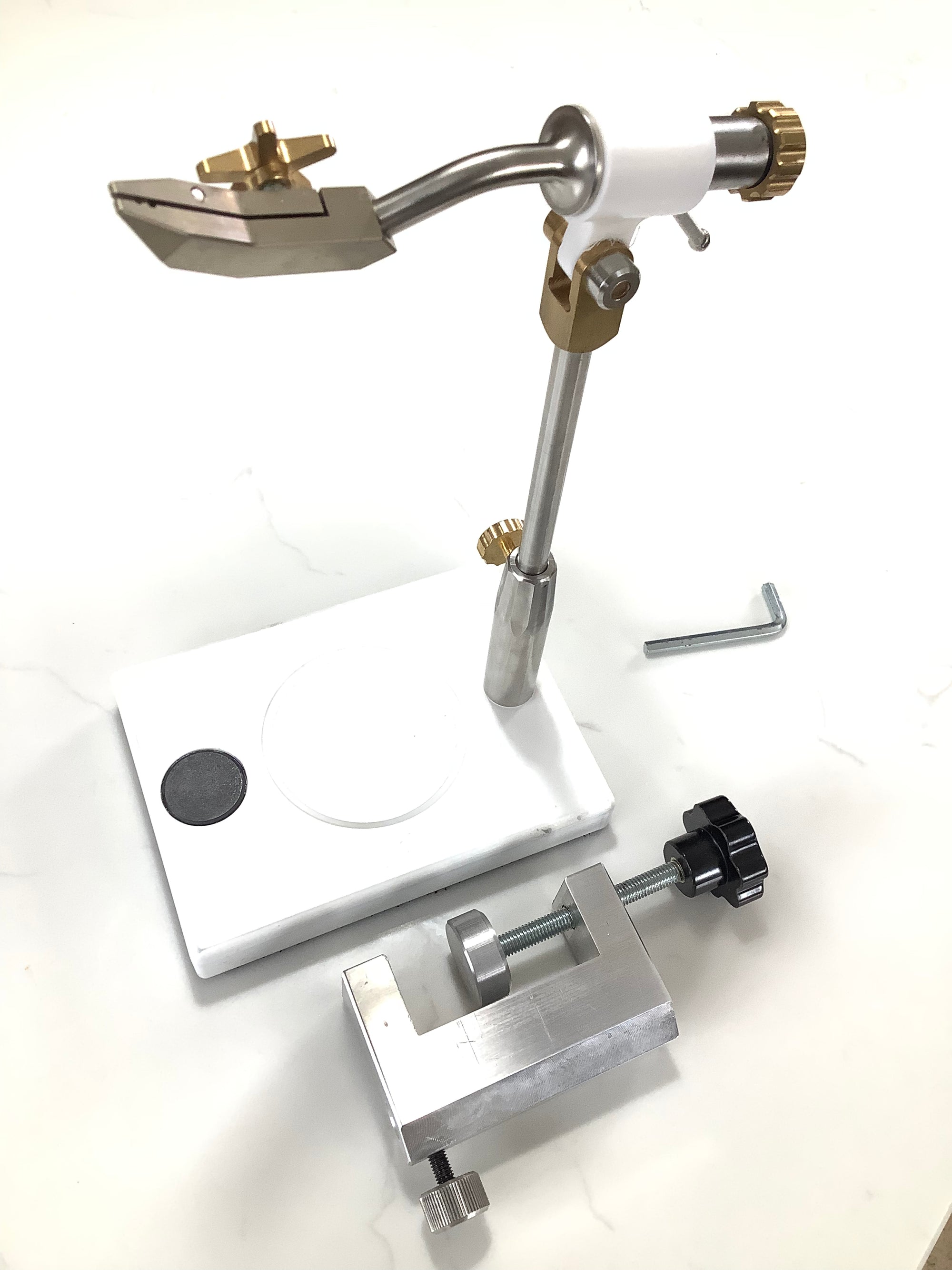 Highest Italian Built Quality LAW style Rotary & Clamp Fly Tying Vice