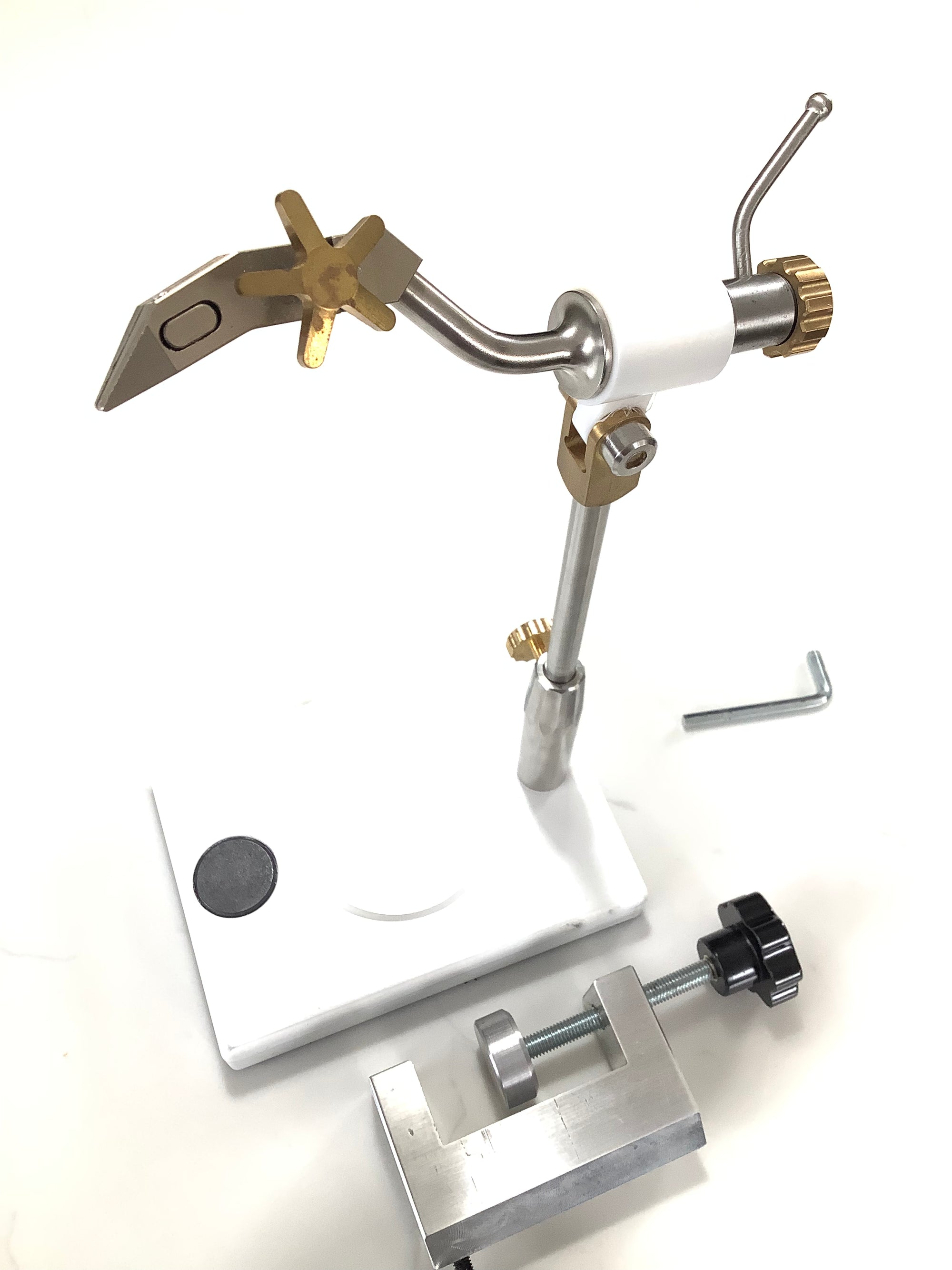 Highest Italian Built Quality LAW style Rotary & Clamp Fly Tying Vice