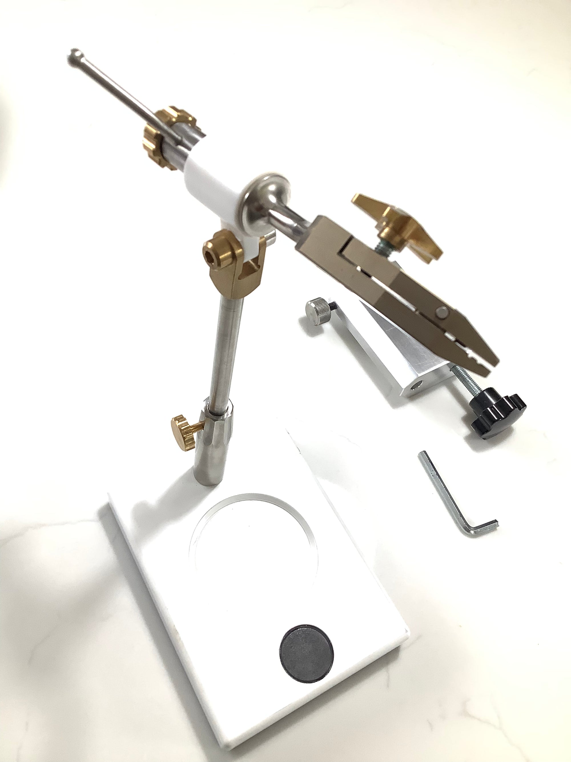 Highest Italian Built Quality LAW style Rotary & Clamp Fly Tying Vice