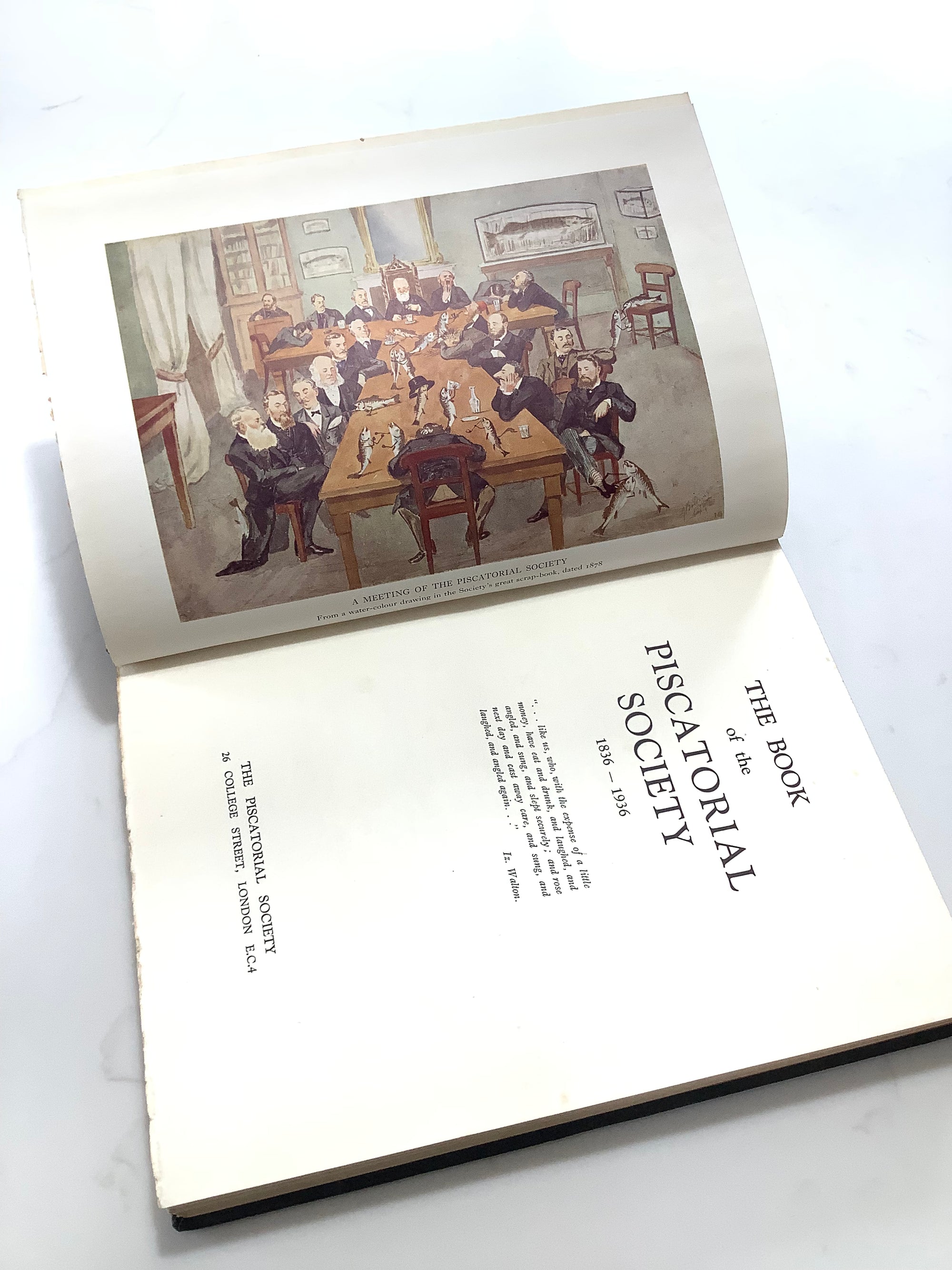 The Book of PISCATORIAL SOCIETY 1836-1936