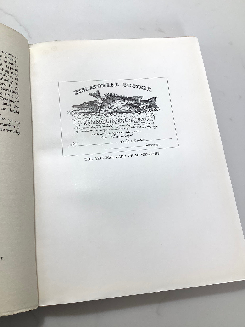 The Book of PISCATORIAL SOCIETY 1836-1936