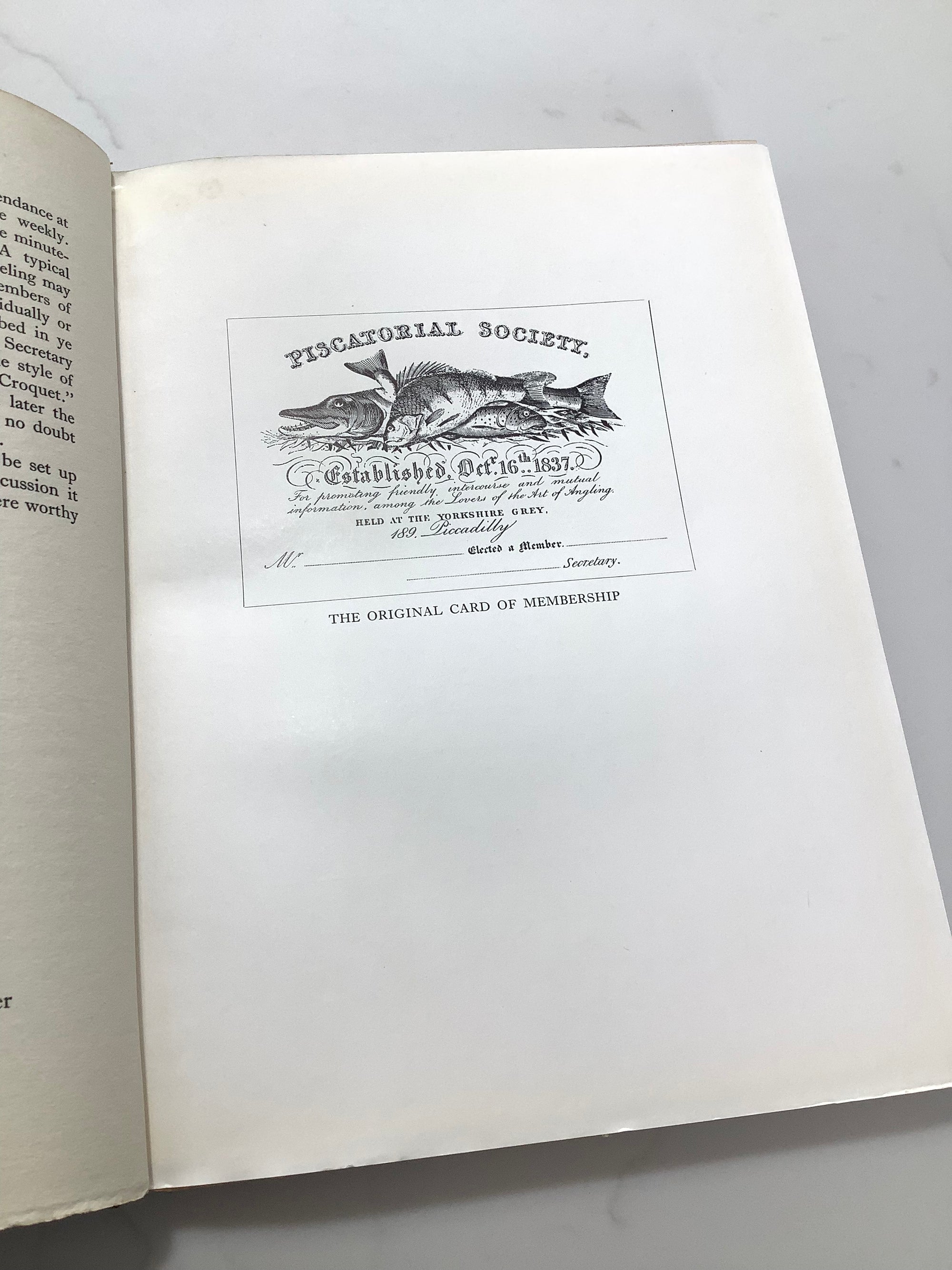 The Book of PISCATORIAL SOCIETY 1836-1936