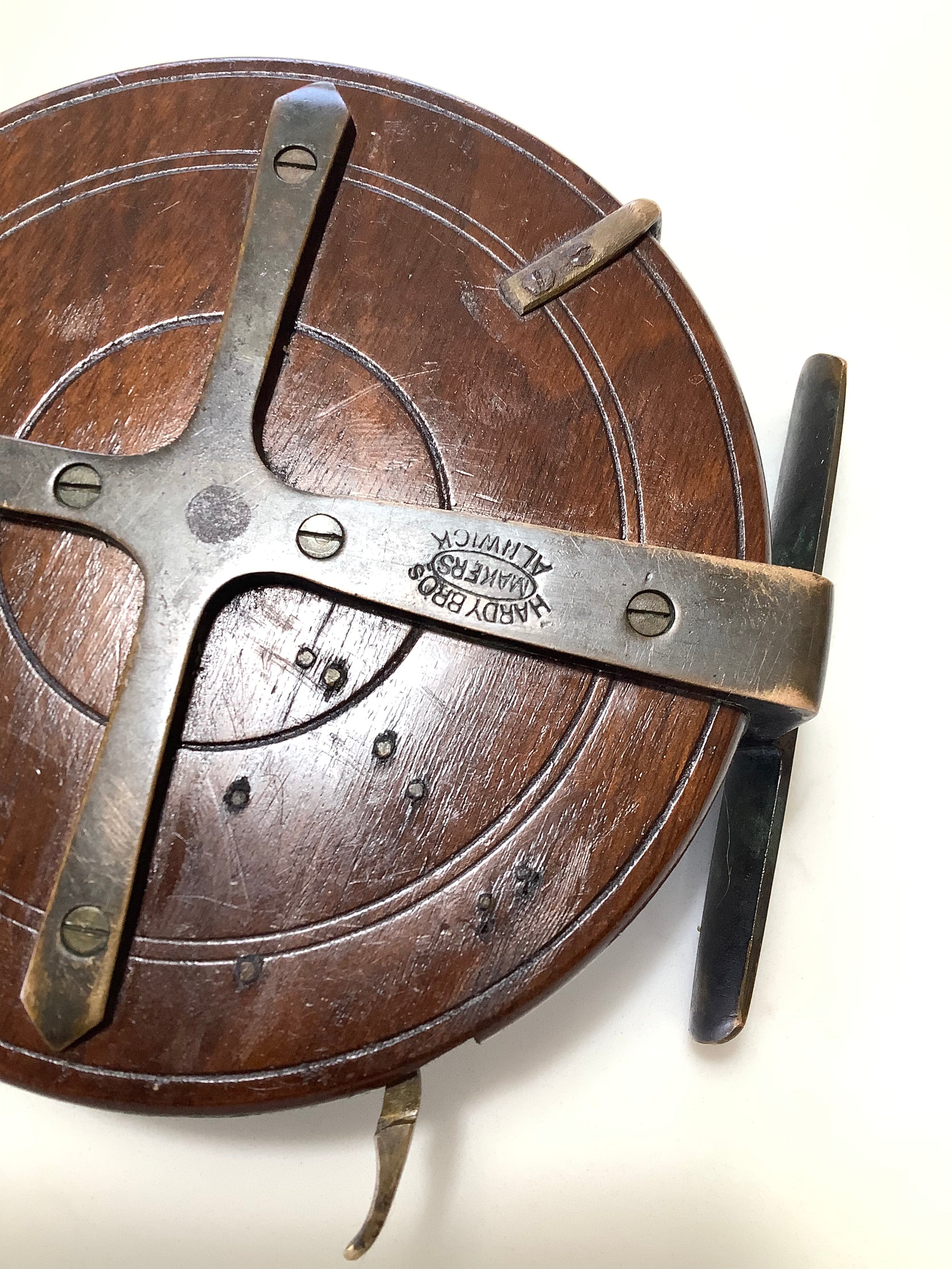 Ultra rare First model Hardy Bros Nottingham ‘Silex’ Action Centrepin c.1896