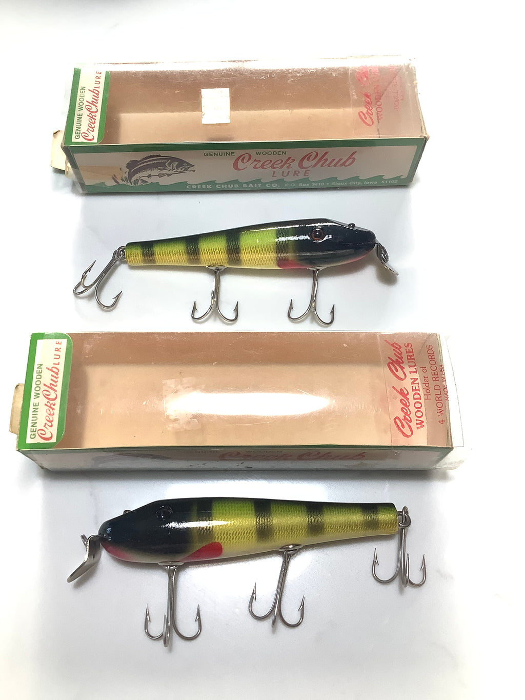 Vintage Boxed Creek Chub Bait Co & Heddon Lure Baits