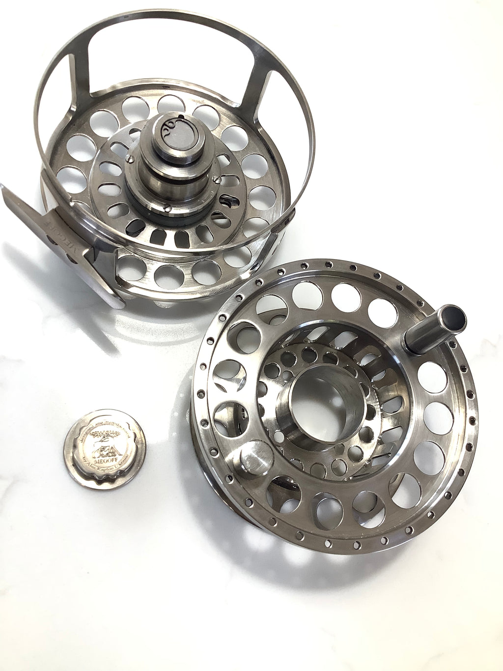 Rare MEGOFF Titanium MDS 1012 DD LA Ti Fly Reel