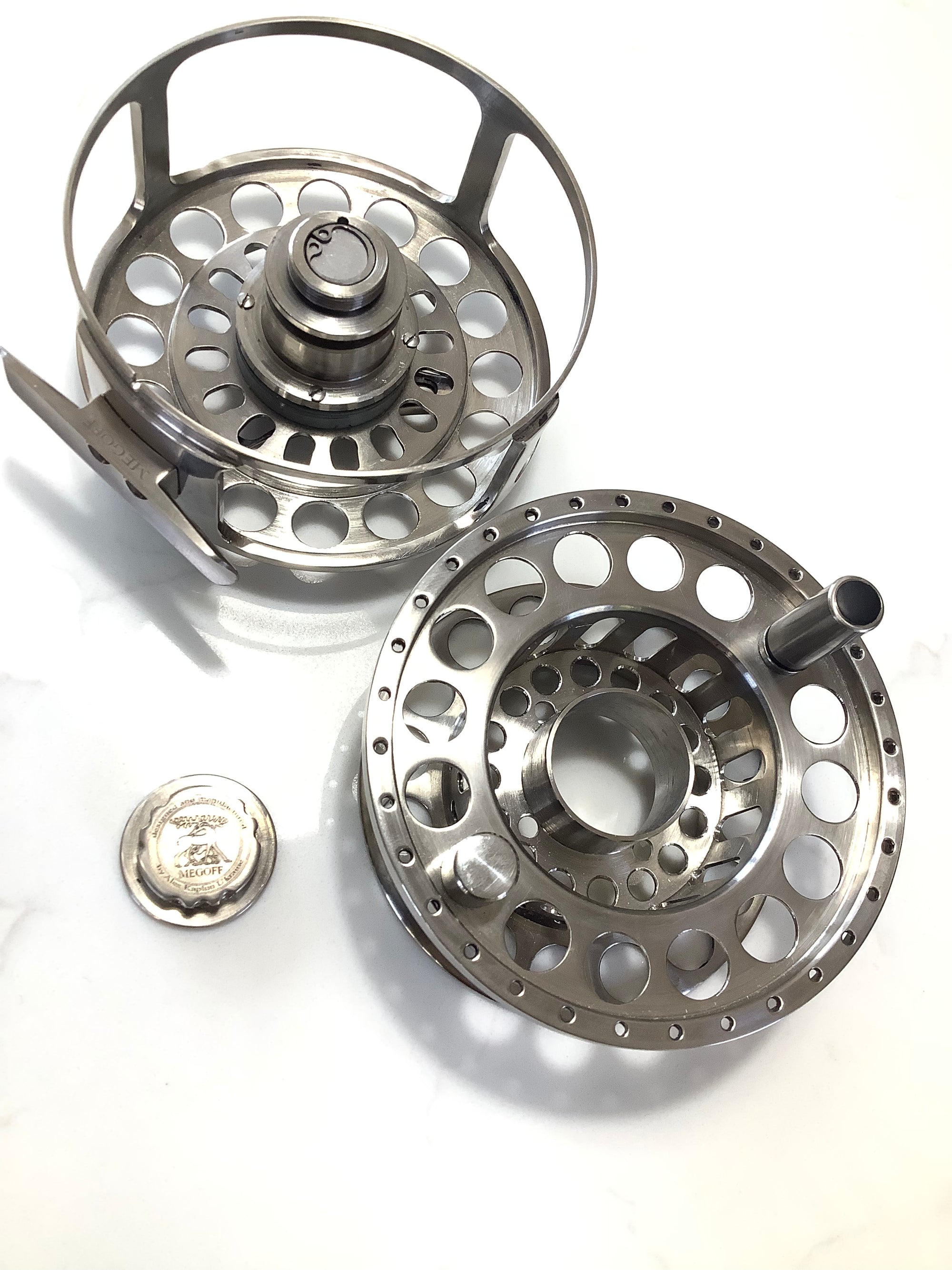 Rare MEGOFF Titanium MDS 1012 DD LA Ti Fly Reel