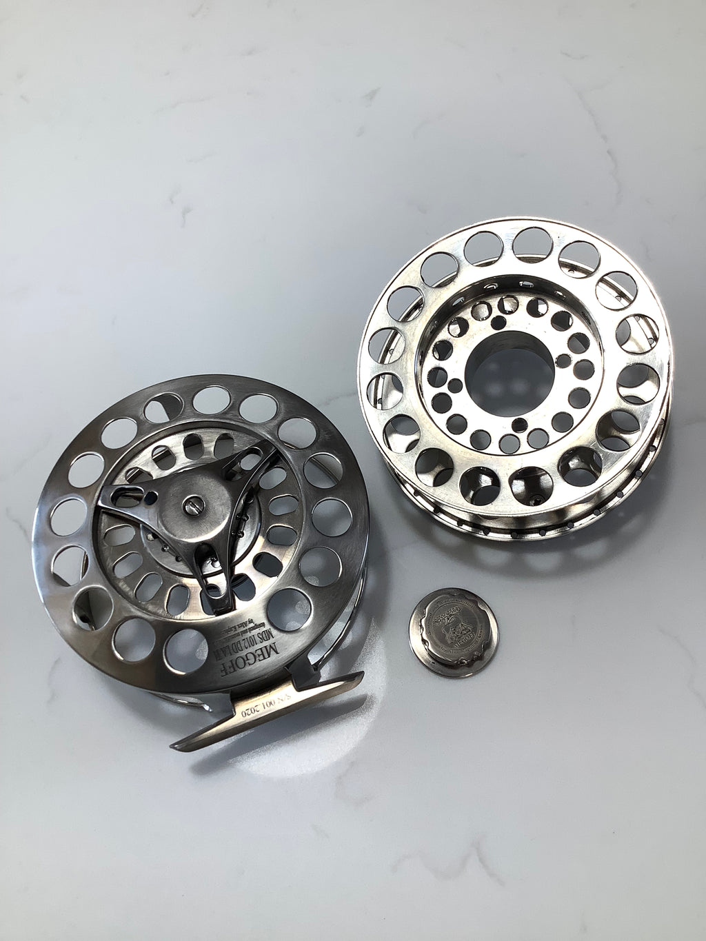 Rare MEGOFF Titanium MDS 1012 DD LA Ti Fly Reel