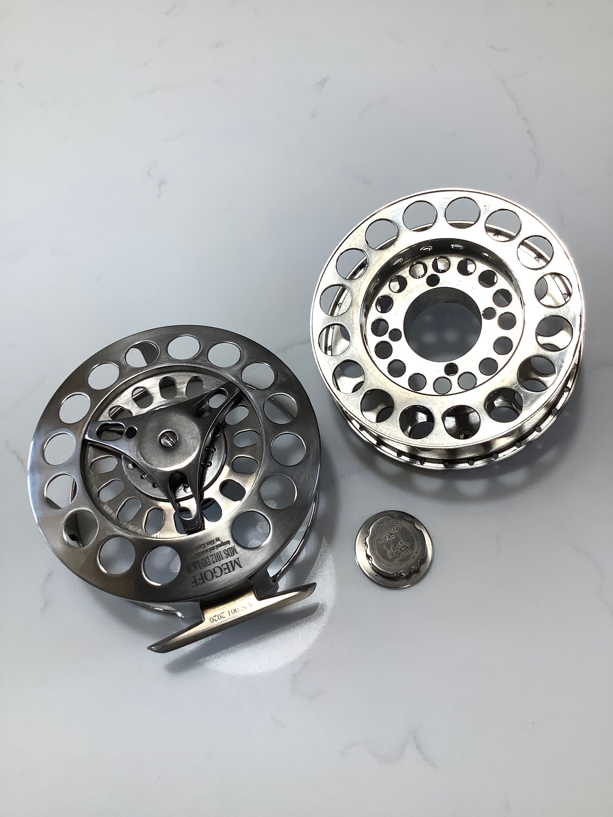 Rare MEGOFF Titanium MDS 1012 DD LA Ti Fly Reel