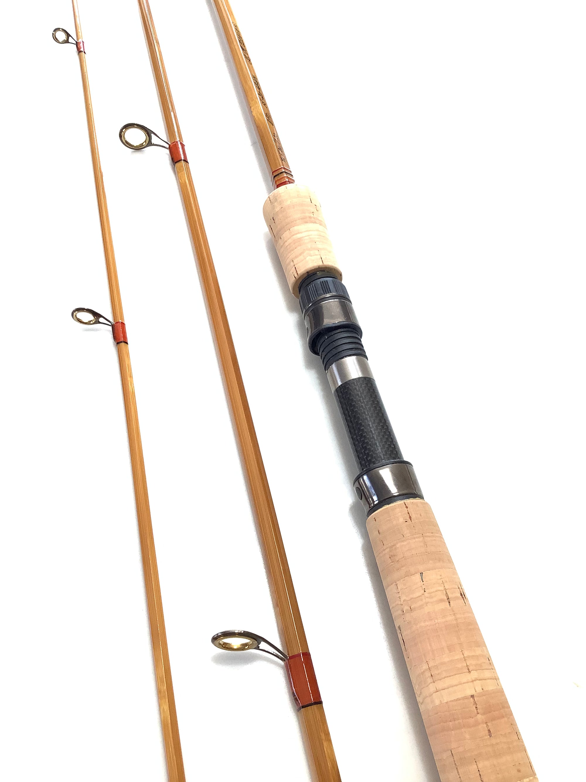 Rare L.H DESIGN Travel Built Cane Casting Rod