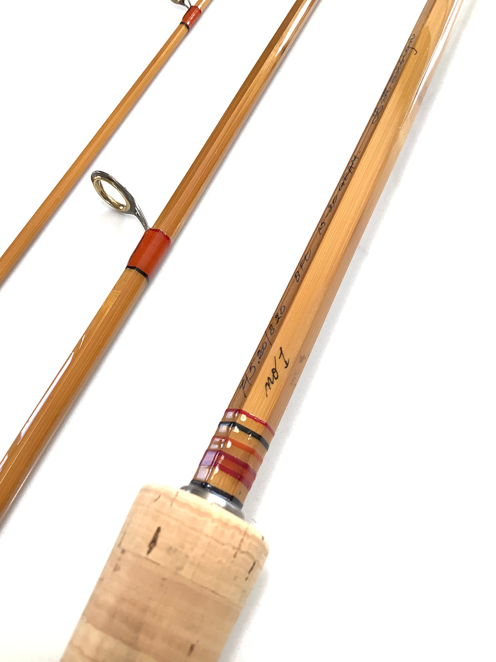 Rare L.H DESIGN Travel Built Cane Casting Rod