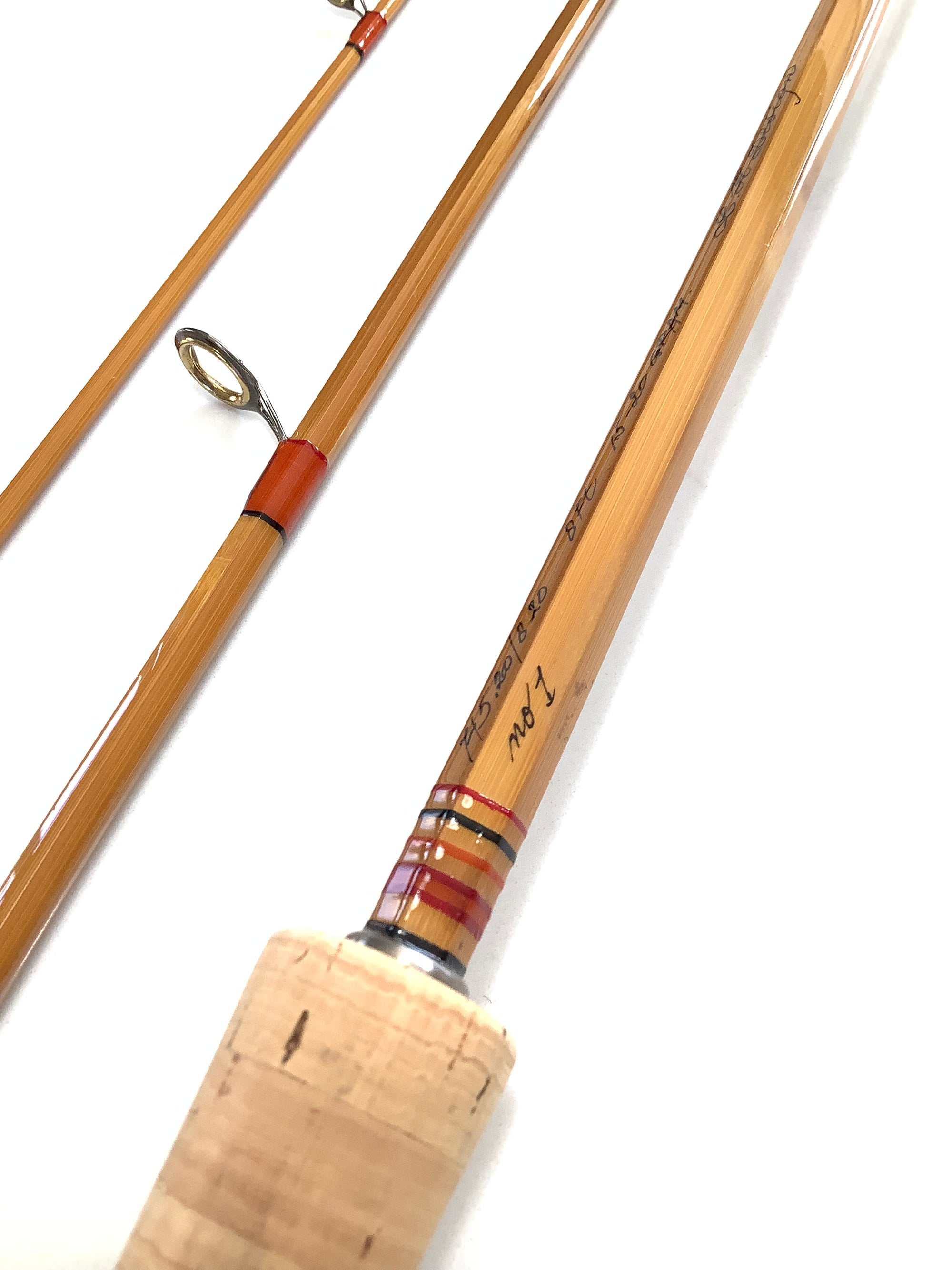 Rare L.H DESIGN Travel Built Cane Casting Rod