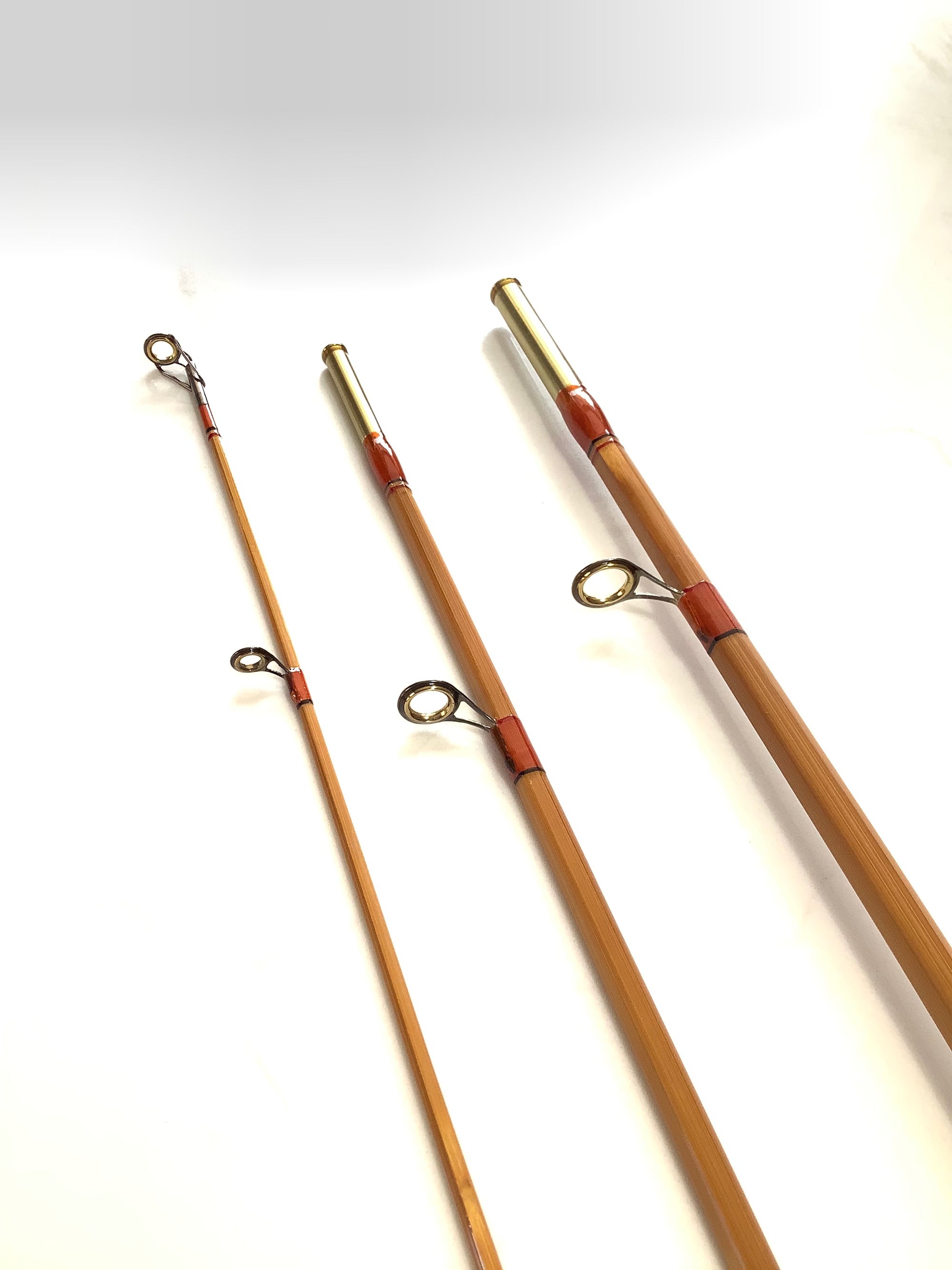 Rare L.H DESIGN Travel Built Cane Casting Rod