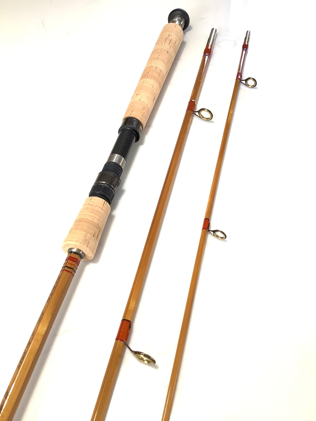Rare L.H DESIGN Travel Built Cane Casting Rod