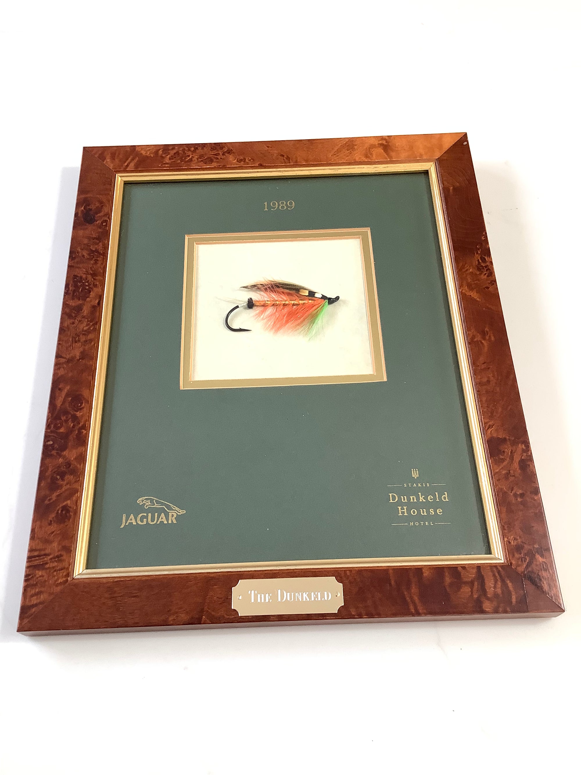 Presentation Jaguar/LandRover Dunkeld classic hand tied Dunkeld Framed Salmon Fly