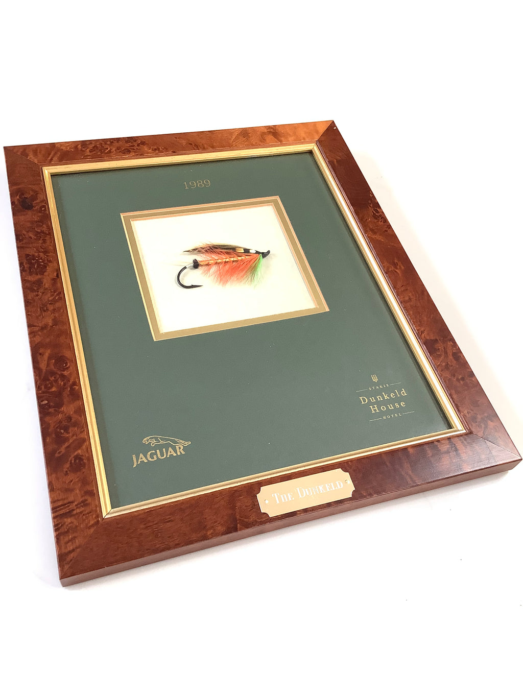 Presentation Jaguar/LandRover Dunkeld classic hand tied Dunkeld Framed Salmon Fly