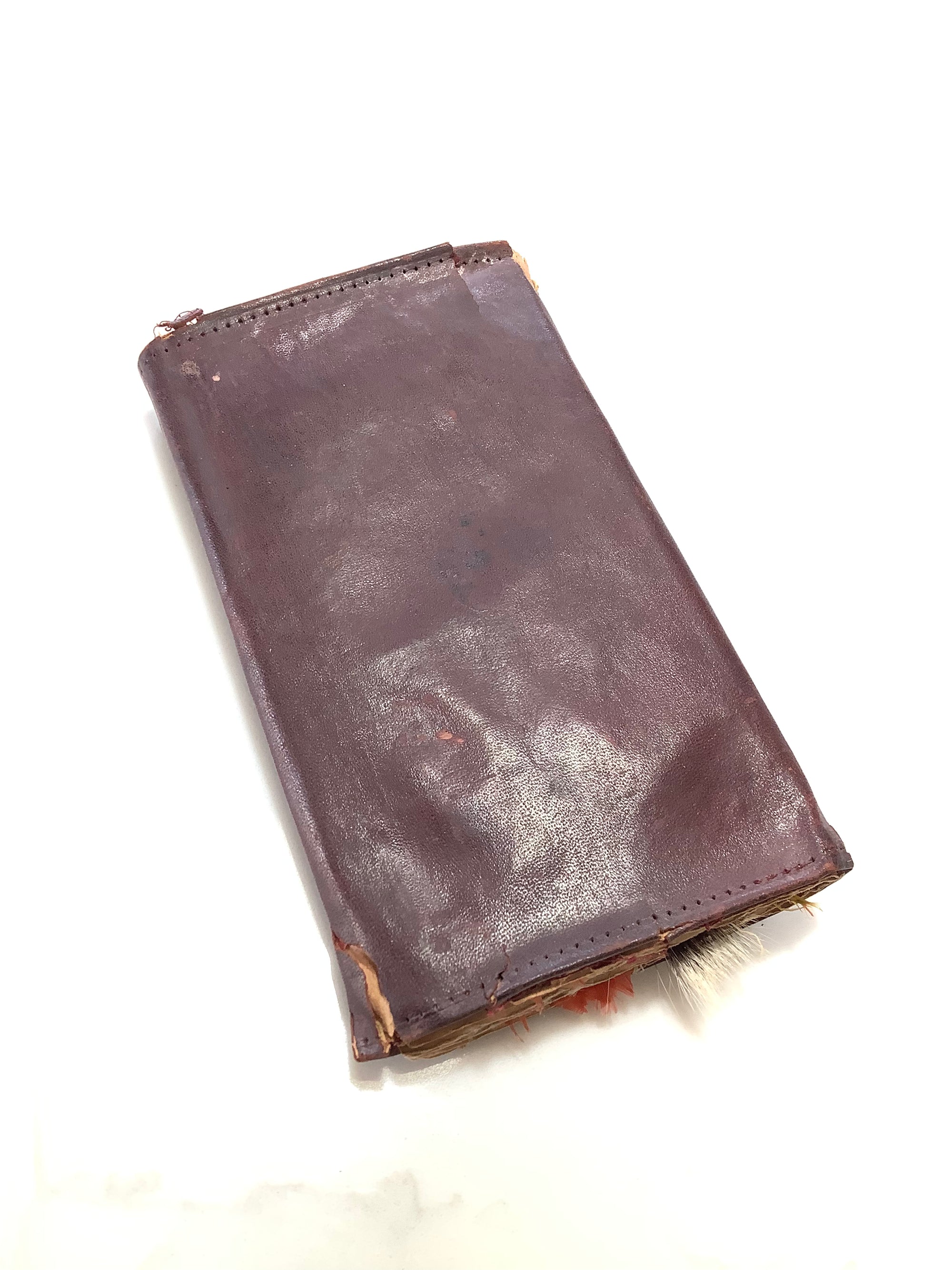 Early Antique Fly Wallet with Gut Eye Flies