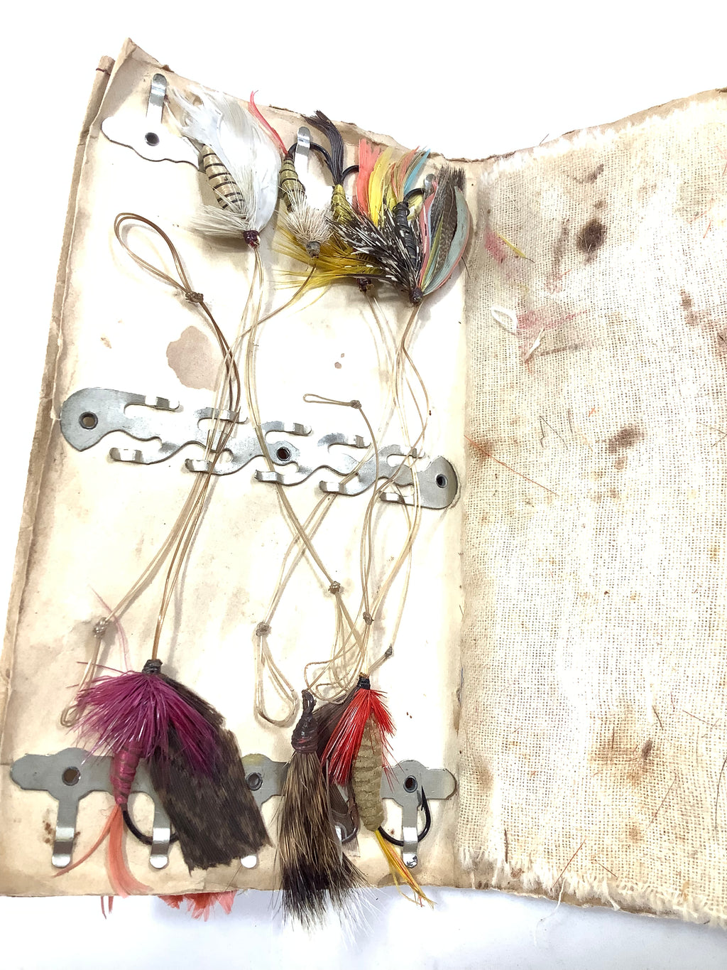 Early Antique Fly Wallet with Gut Eye Flies