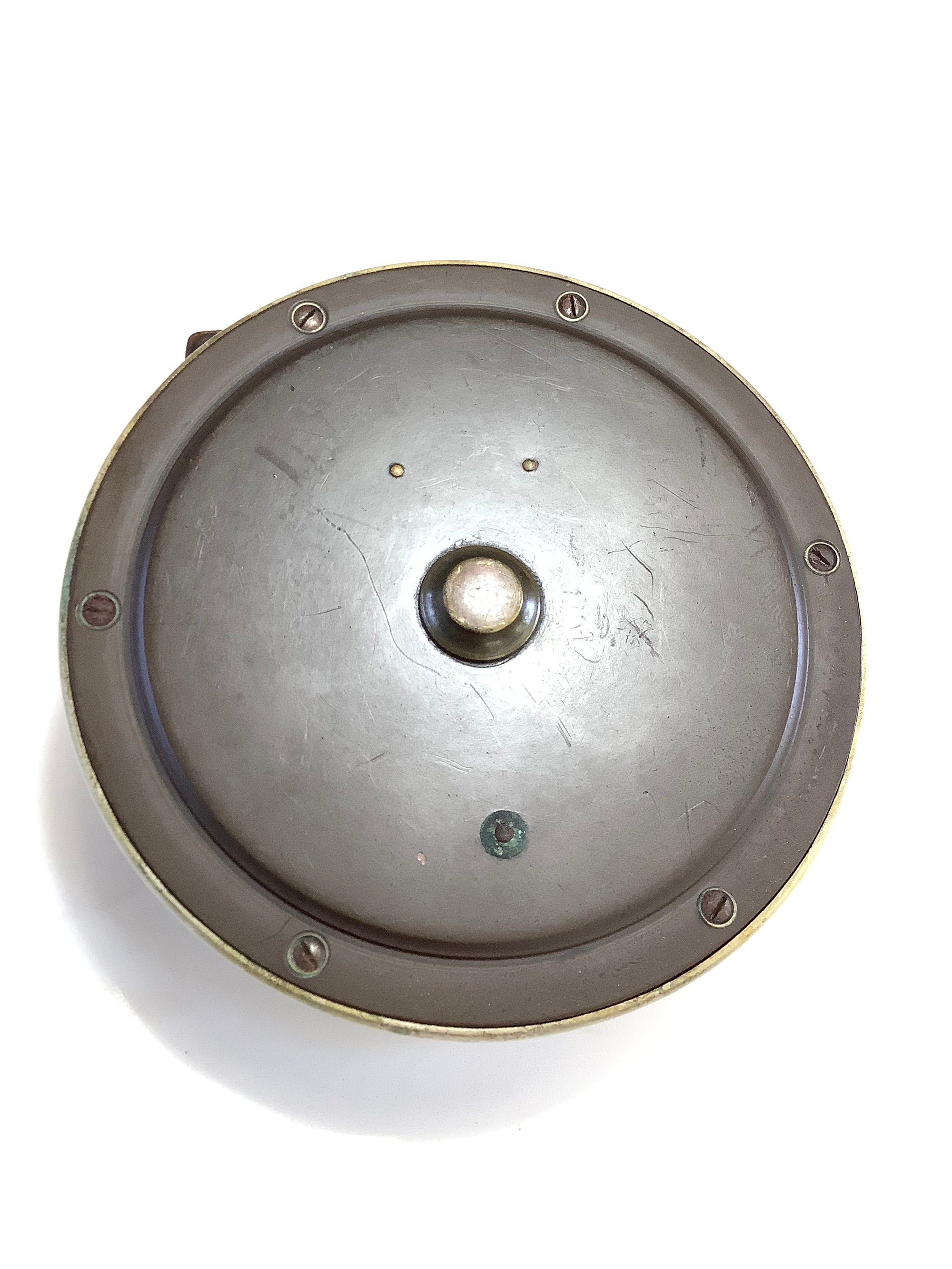 Ultra Rare Largest 5” Antique Hardy Bros Brass ￼￼& Ebonite/Nickel silver Salmon Fly Reel