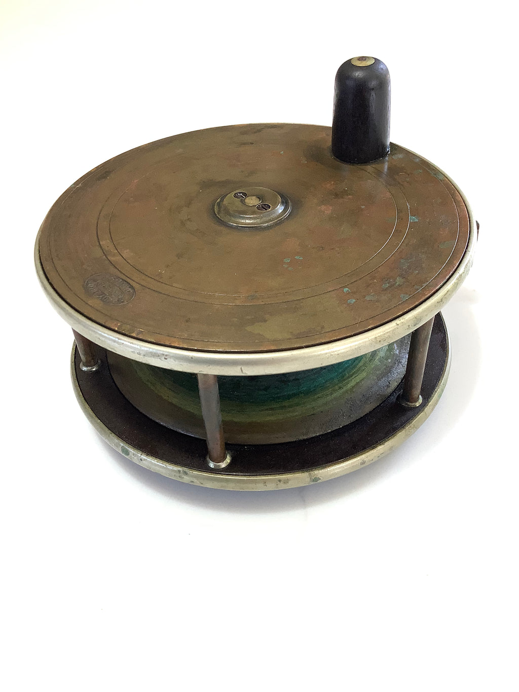 Ultra Rare Largest 5” Antique Hardy Bros Brass ￼￼& Ebonite/Nickel silver Salmon Fly Reel