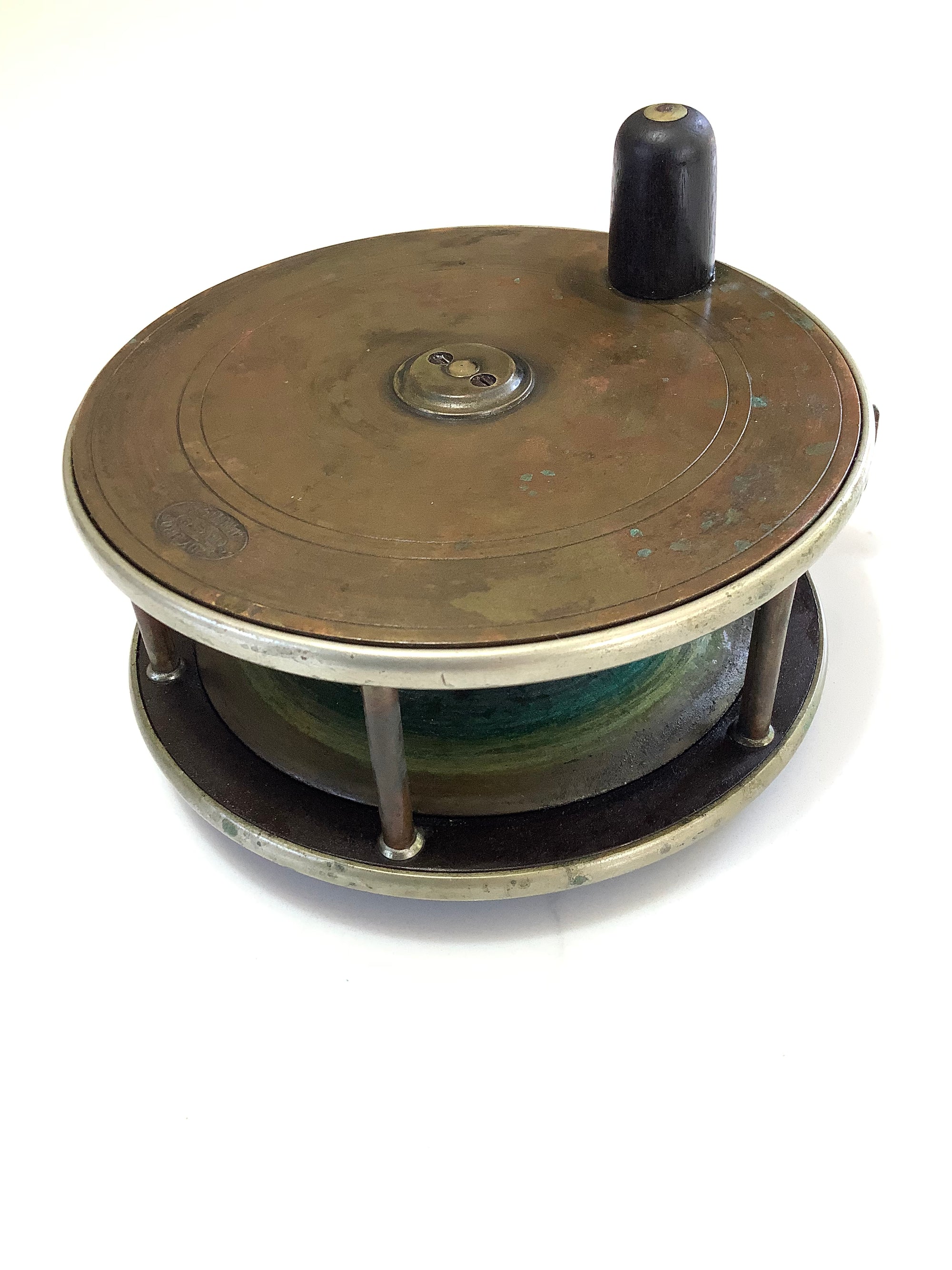 Ultra Rare Largest 5” Antique Hardy Bros Brass ￼￼& Ebonite/Nickel silver Salmon Fly Reel