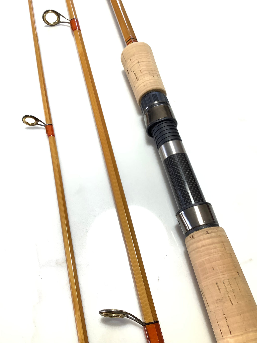 RARE L.H.DESIGN Built Cane Casting Travel Rod By Leen Huisman 1 of 2 Only.