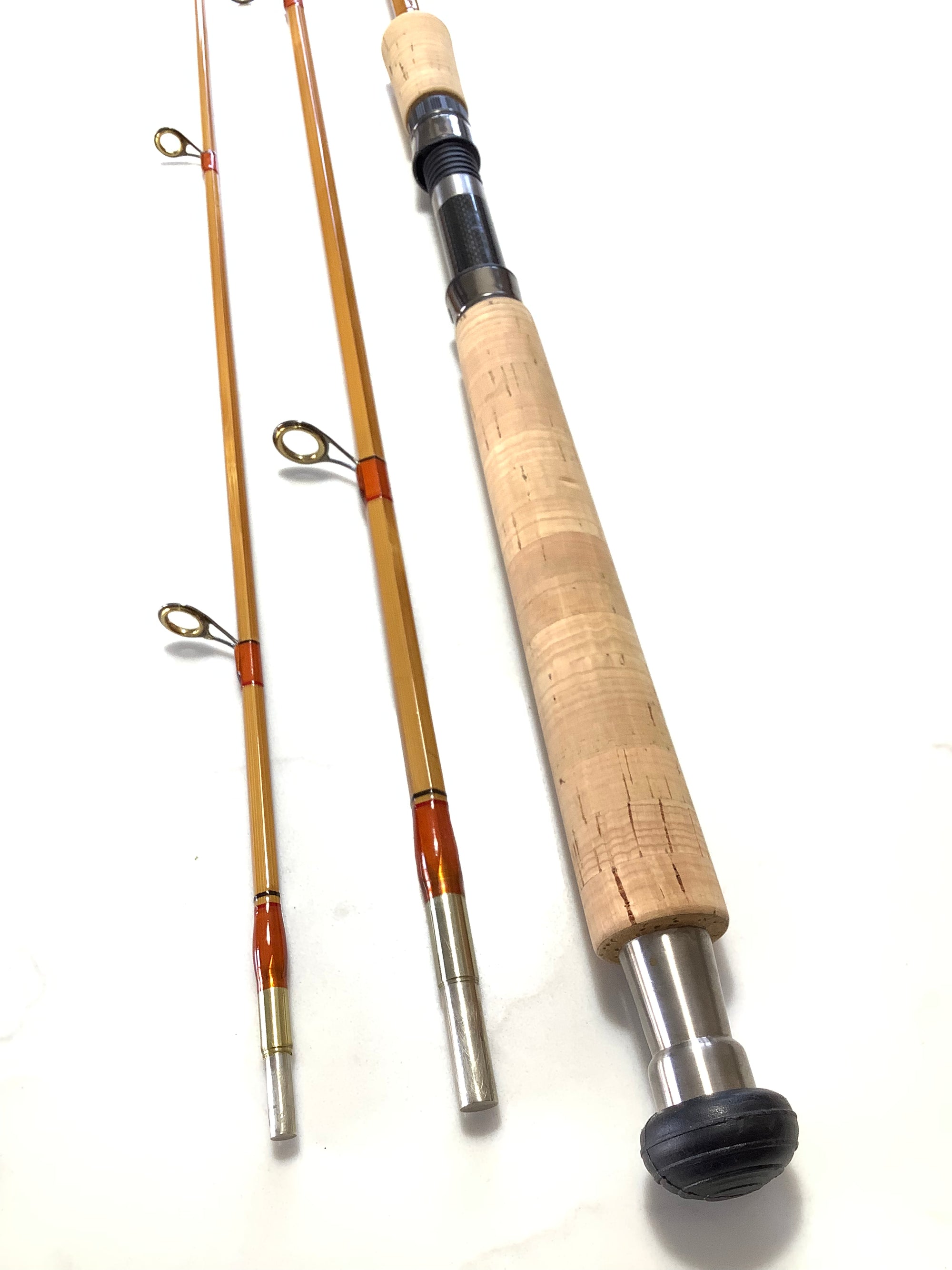 RARE L.H.DESIGN Built Cane Casting Travel Rod By Leen Huisman 1 of 2 Only.