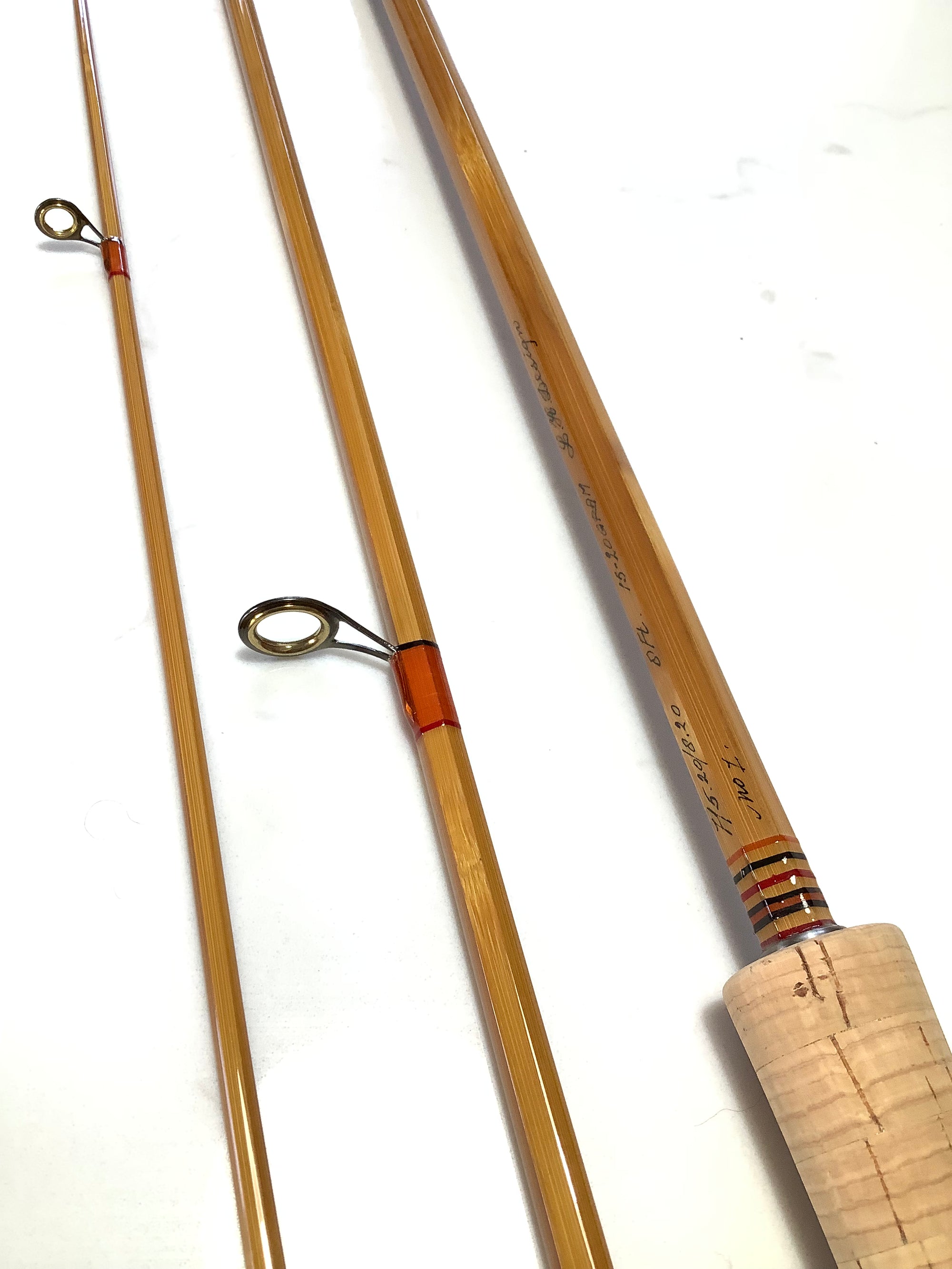 RARE L.H.DESIGN Built Cane Casting Travel Rod By Leen Huisman 1 of 2 Only.