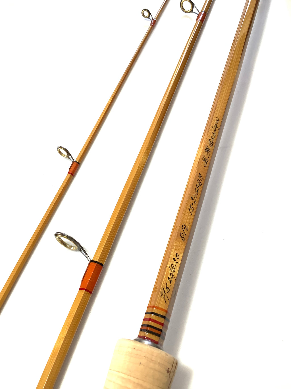 RARE L.H.DESIGN Built Cane Casting Travel Rod By Leen Huisman 1 of 2 Only.