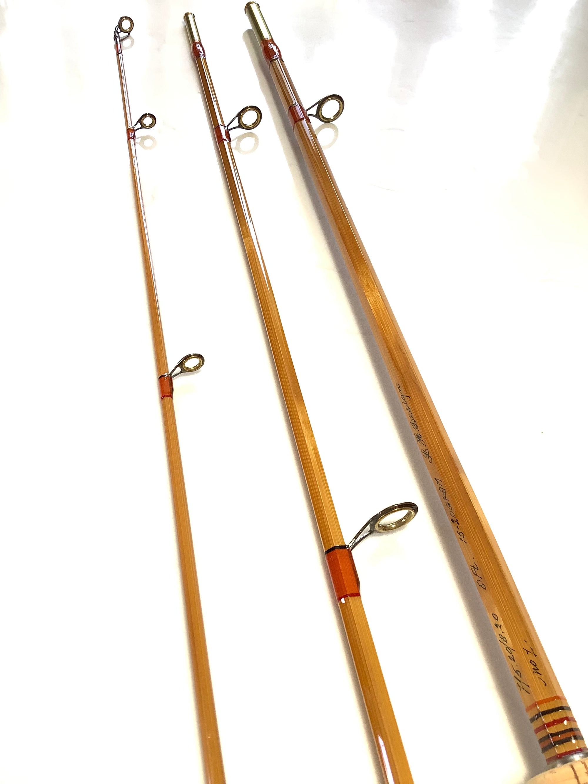 RARE L.H.DESIGN Built Cane Casting Travel Rod By Leen Huisman 1 of 2 Only.