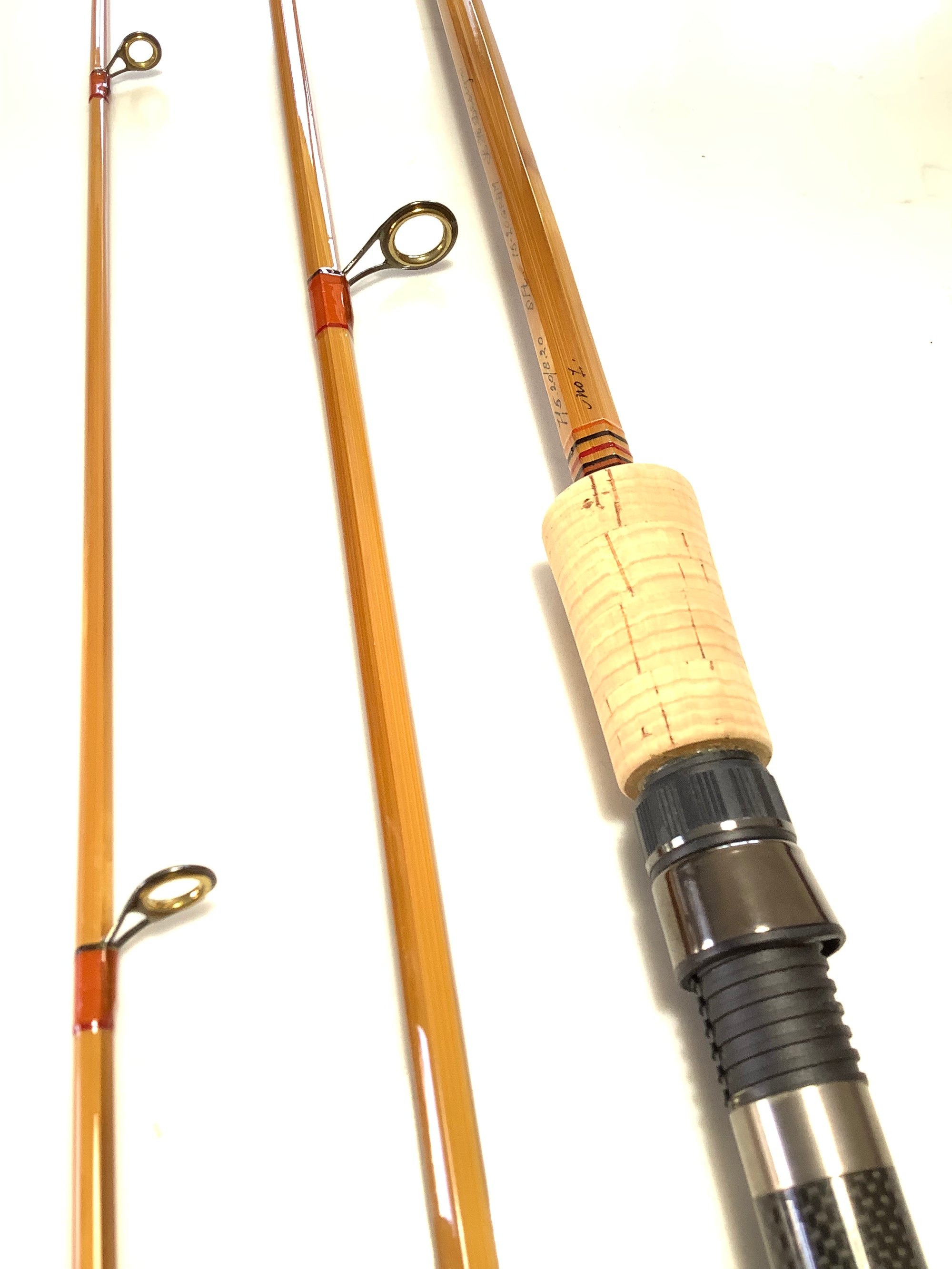 RARE L.H.DESIGN Built Cane Casting Travel Rod By Leen Huisman 1 of 2 Only.
