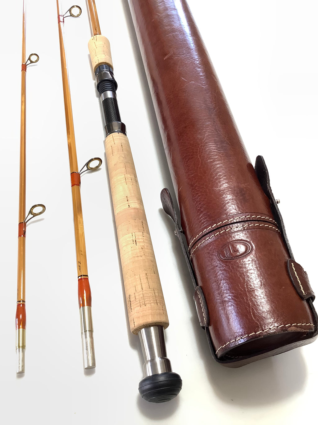 RARE L.H.DESIGN Built Cane Casting Travel Rod By Leen Huisman 1 of 2 Only.