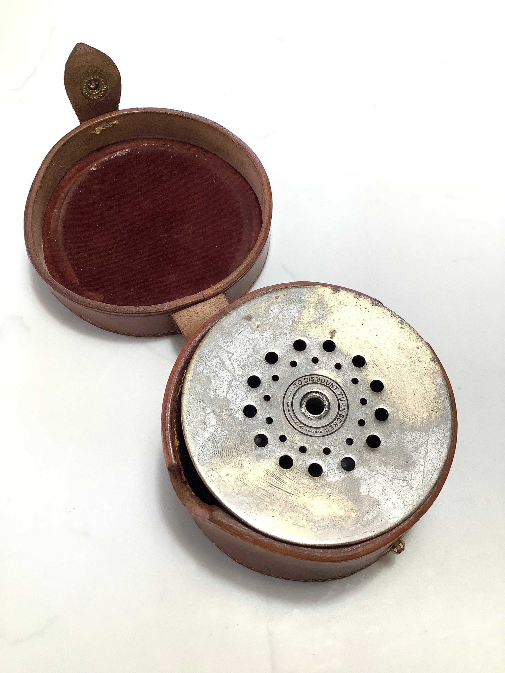 Antique Hardy Bros Perfect Fly Reel Spare Spool and case