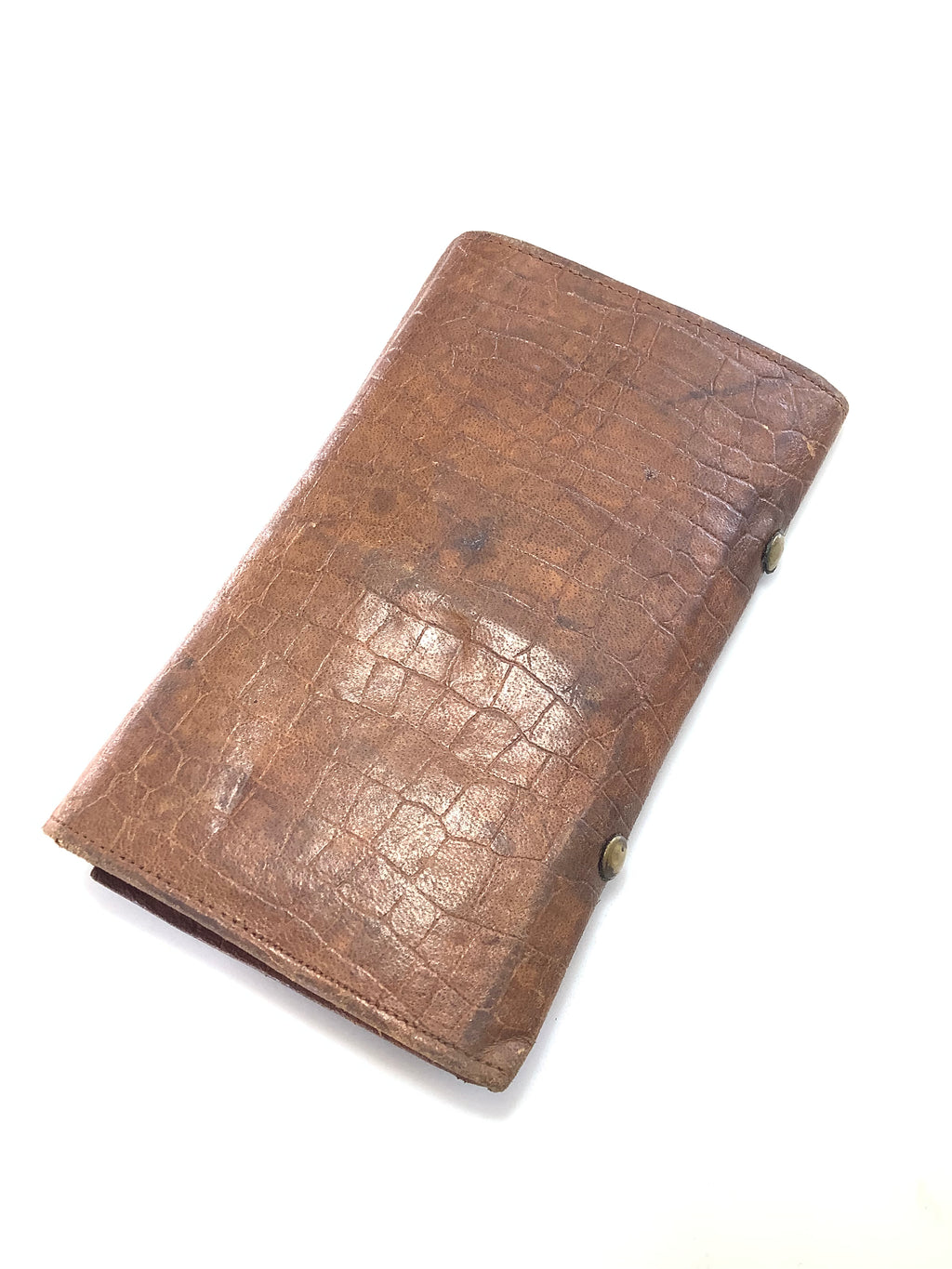 Antique Wheatley Leather Fly Wallet with flies to gut