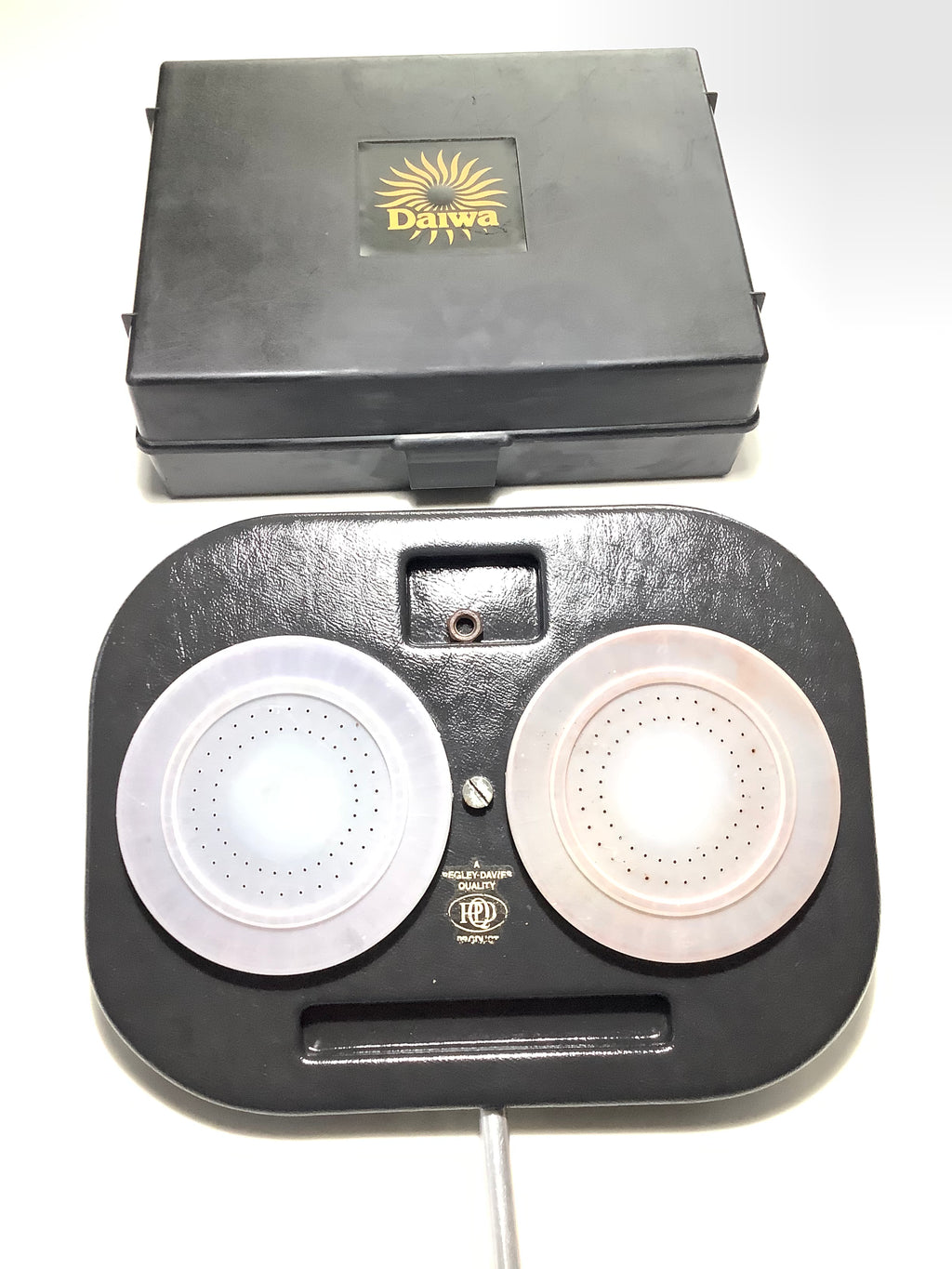Vintage PEGLEY DAVIES Bait Box Waiters Tray with DAIWA Tackle box