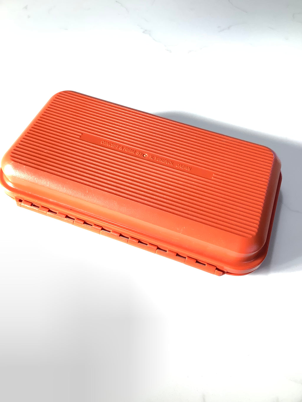 Large Orange C&F DESIGN Fly Box Fully loaded