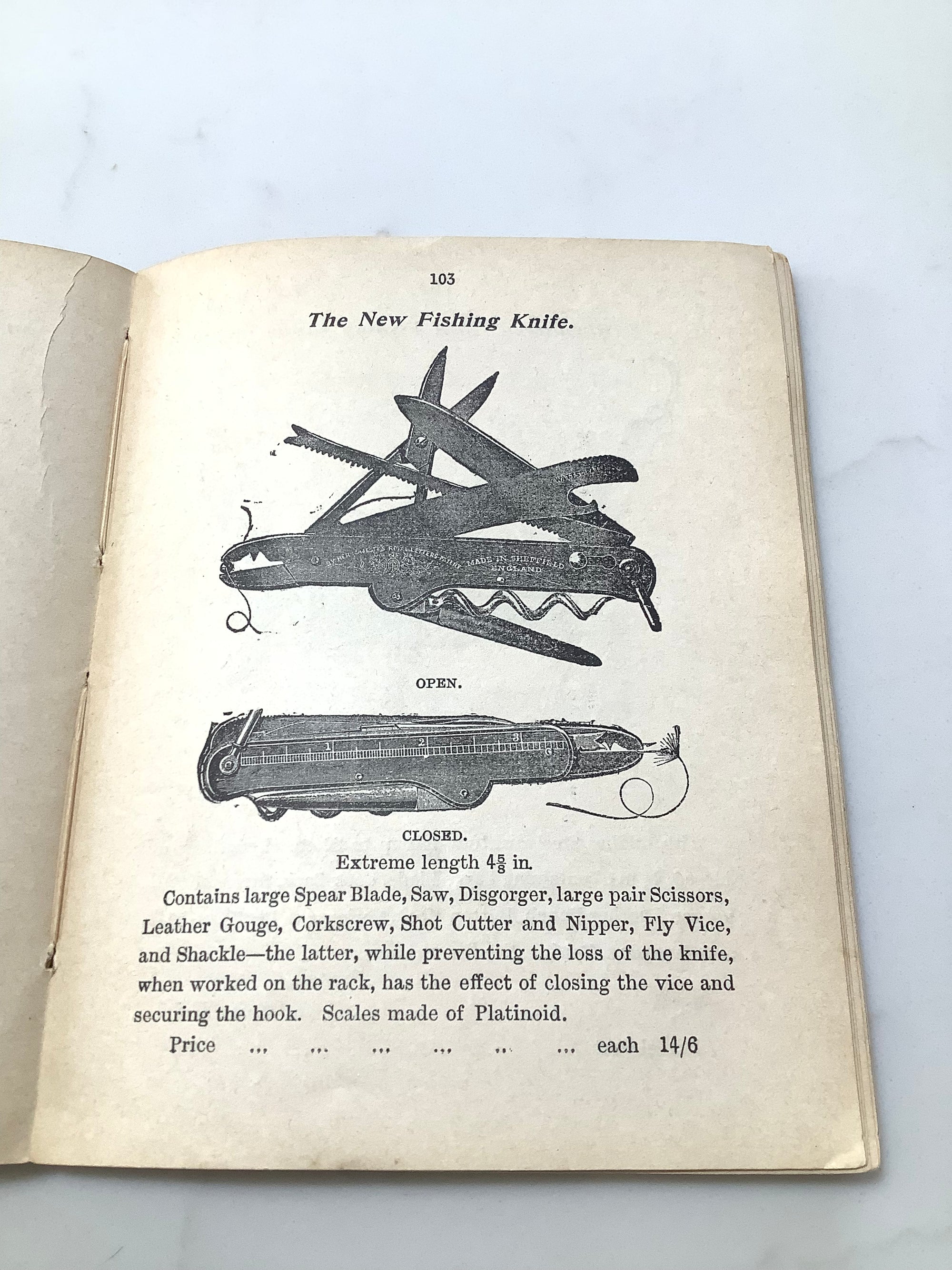 Extremely Rare 1897 A&N Fishing Tackle Catalogue
