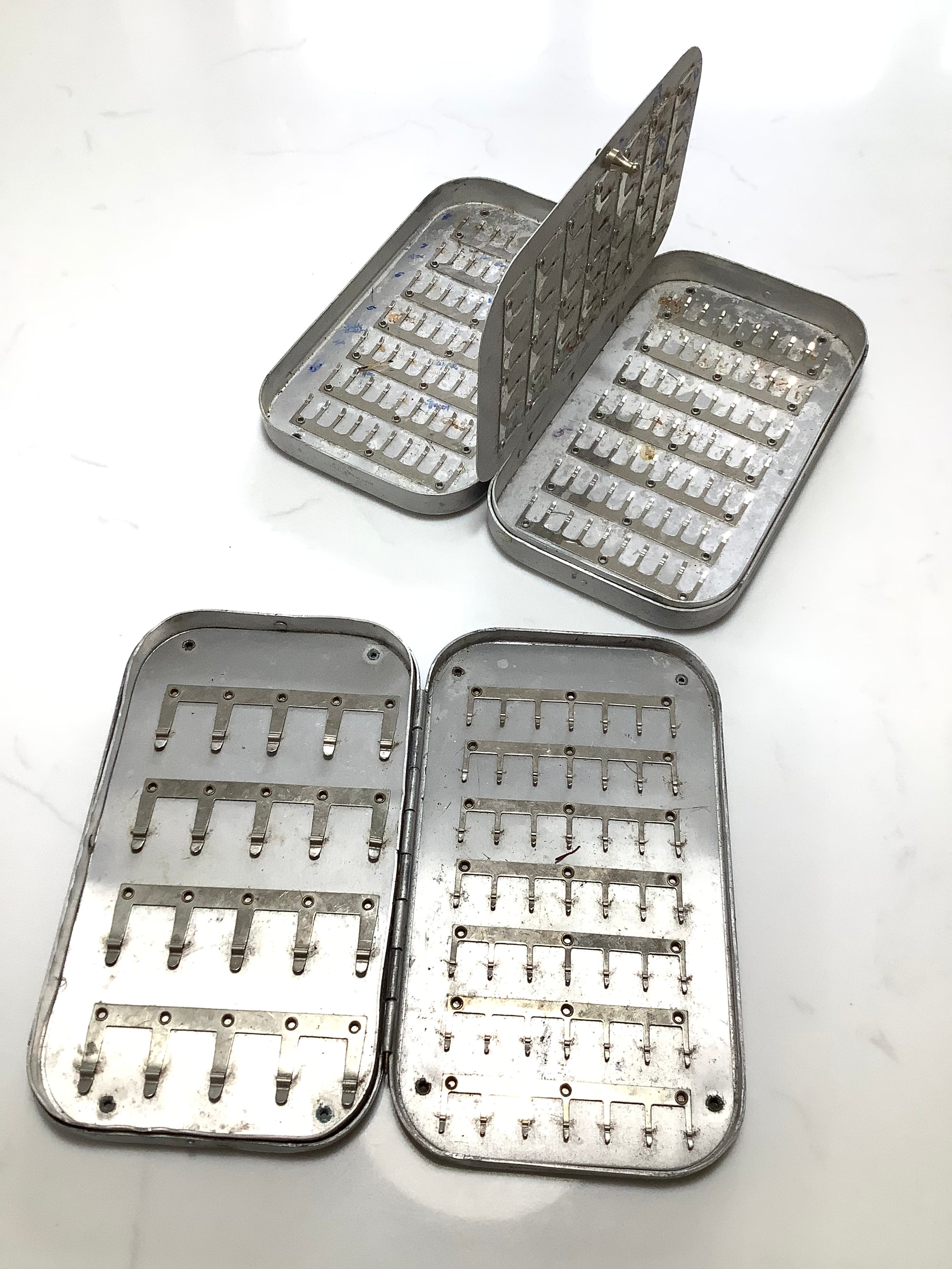 Four Antique Vintage Salmon & Trout Fly Boxes