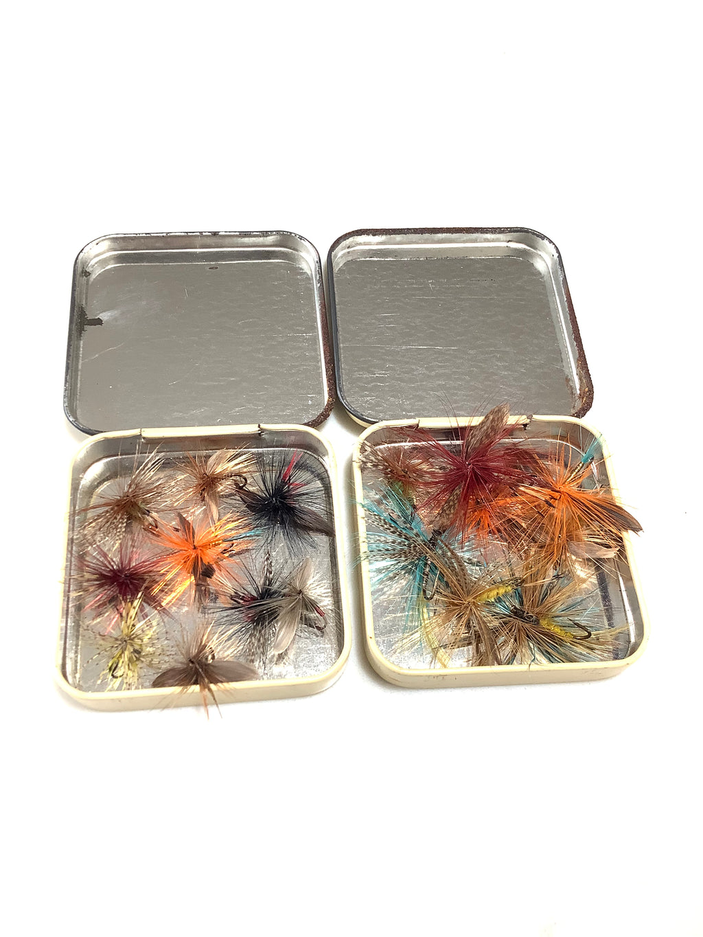 Vintage John Dickson & Alex Martin Fly Boxes with Dry trout flies