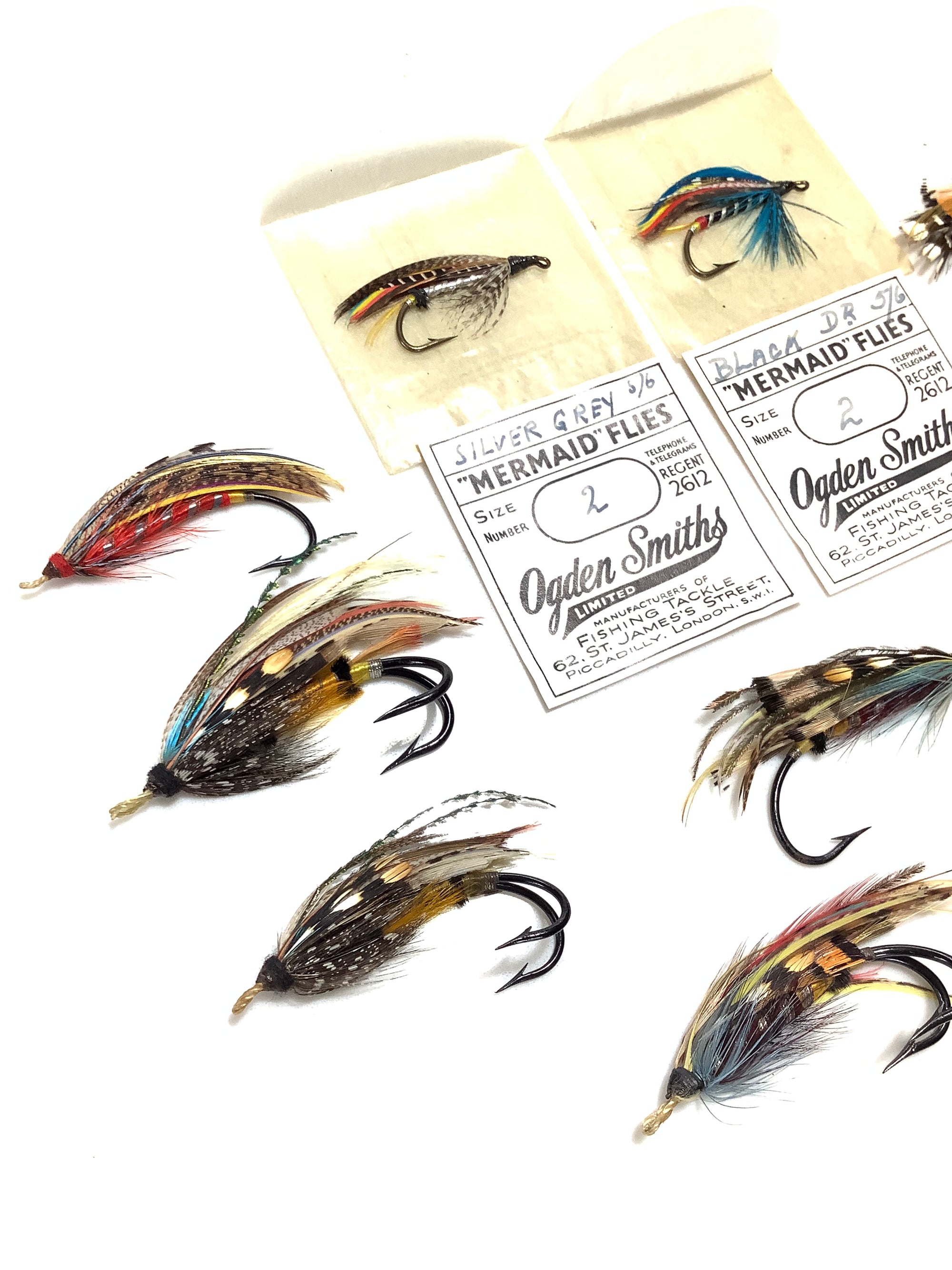 Antique Fully Dressed Traditional Gut Eye Salmon Flies