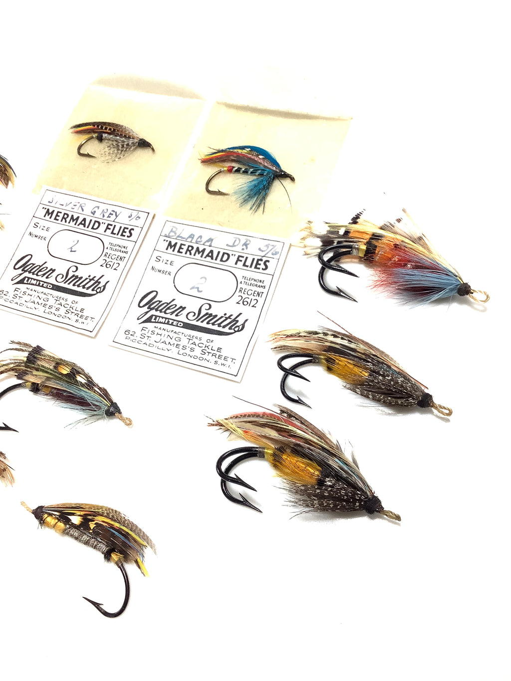Antique Fully Dressed Traditional Gut Eye Salmon Flies