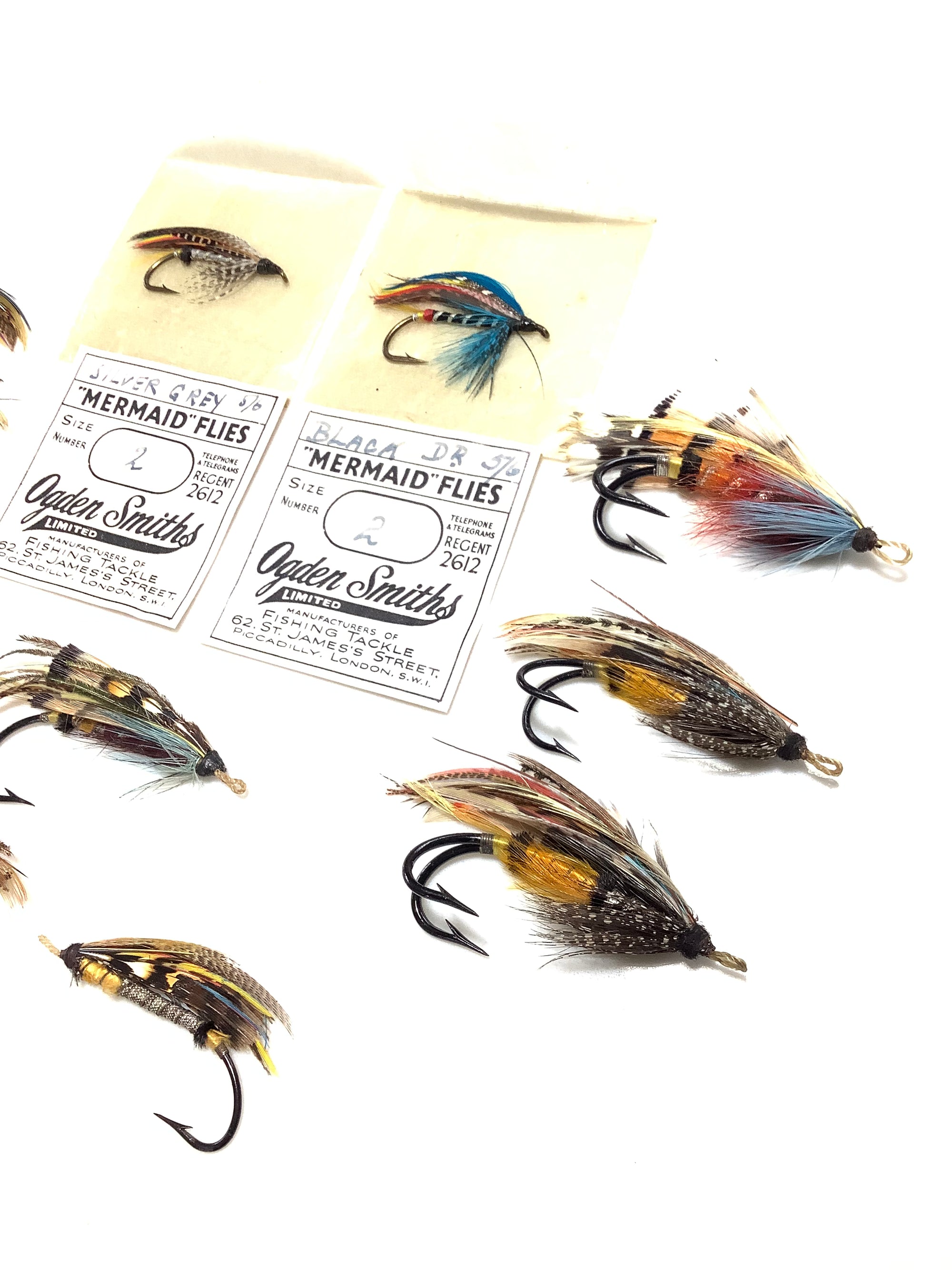 Antique Fully Dressed Traditional Gut Eye Salmon Flies