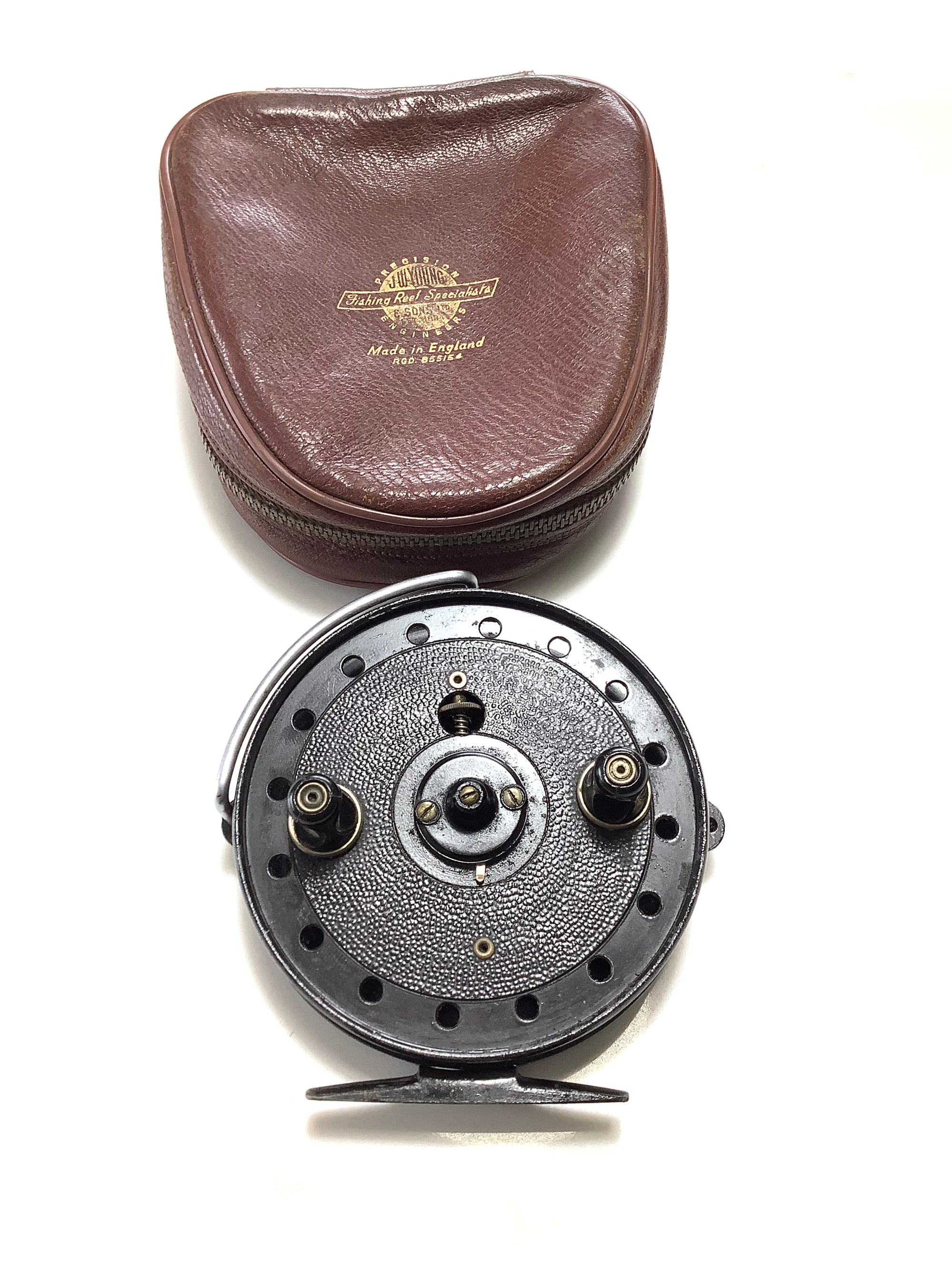 Vintage J.W.Young TRUDEX Centrepin with Leather Case