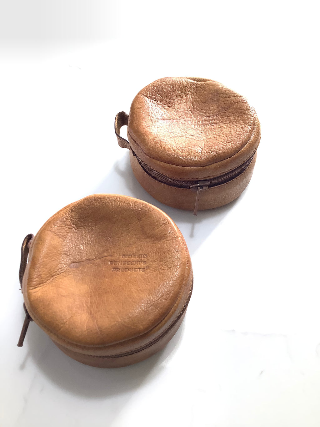 Rare Giorgio BENECCHI’S Quality Leather Reel cases