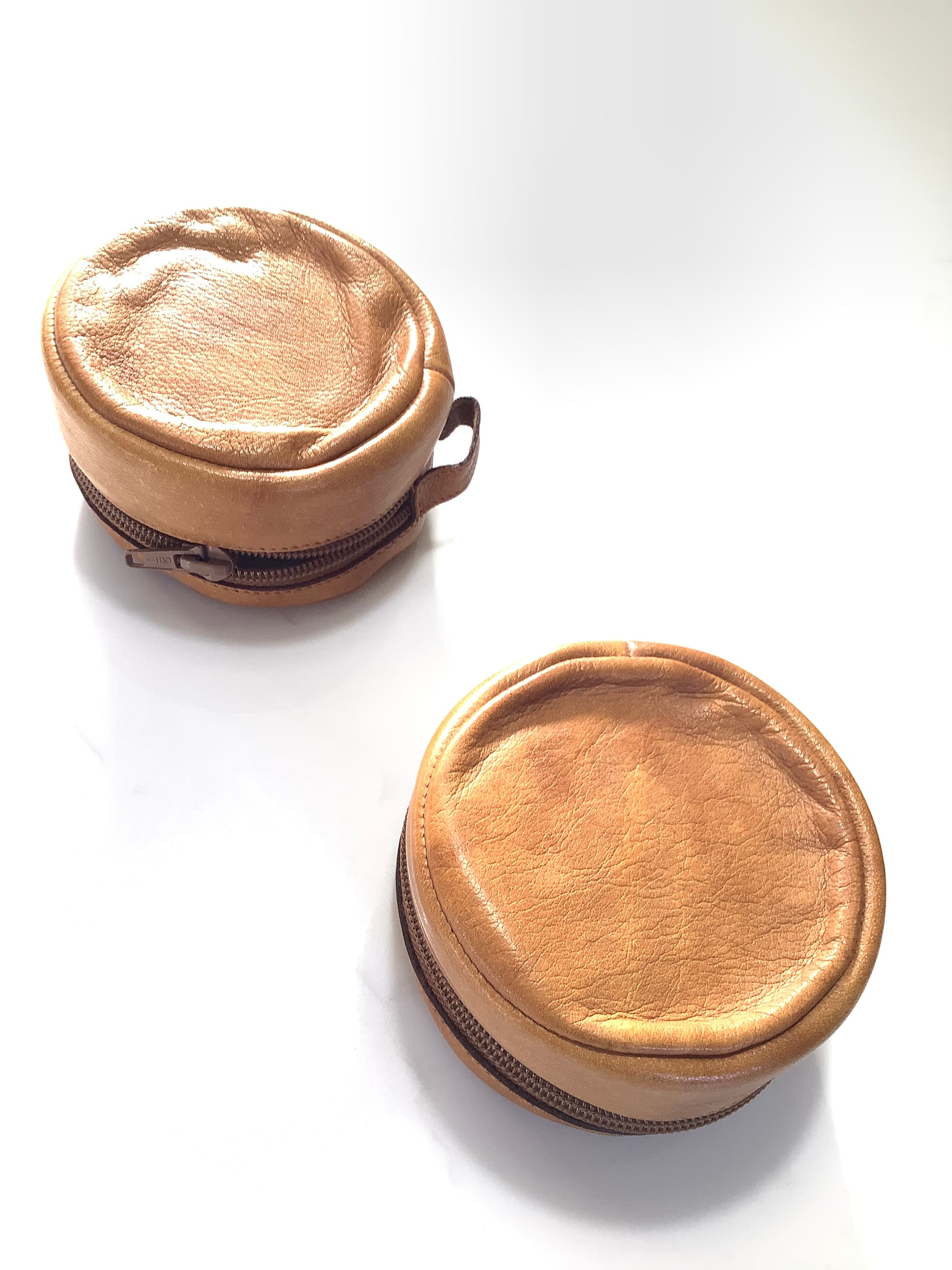 Rare Giorgio BENECCHI’S Quality Leather Reel cases