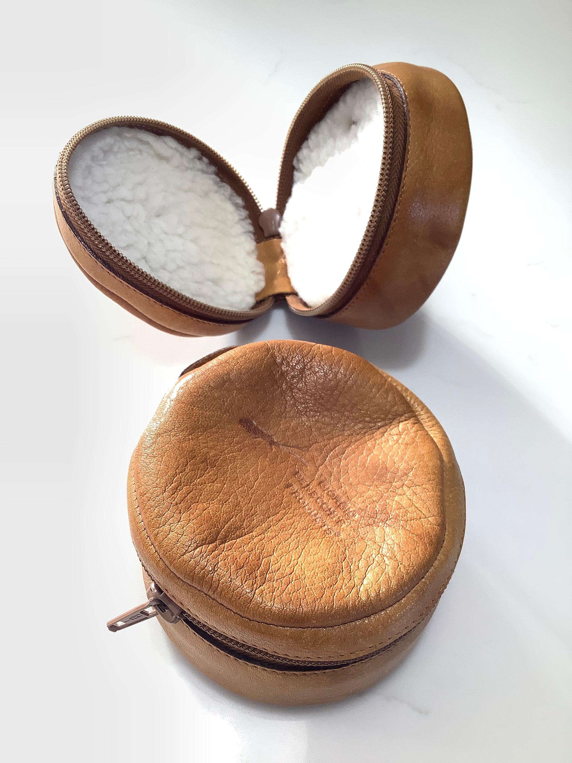 Rare Giorgio BENECCHI’S Quality Leather Reel cases