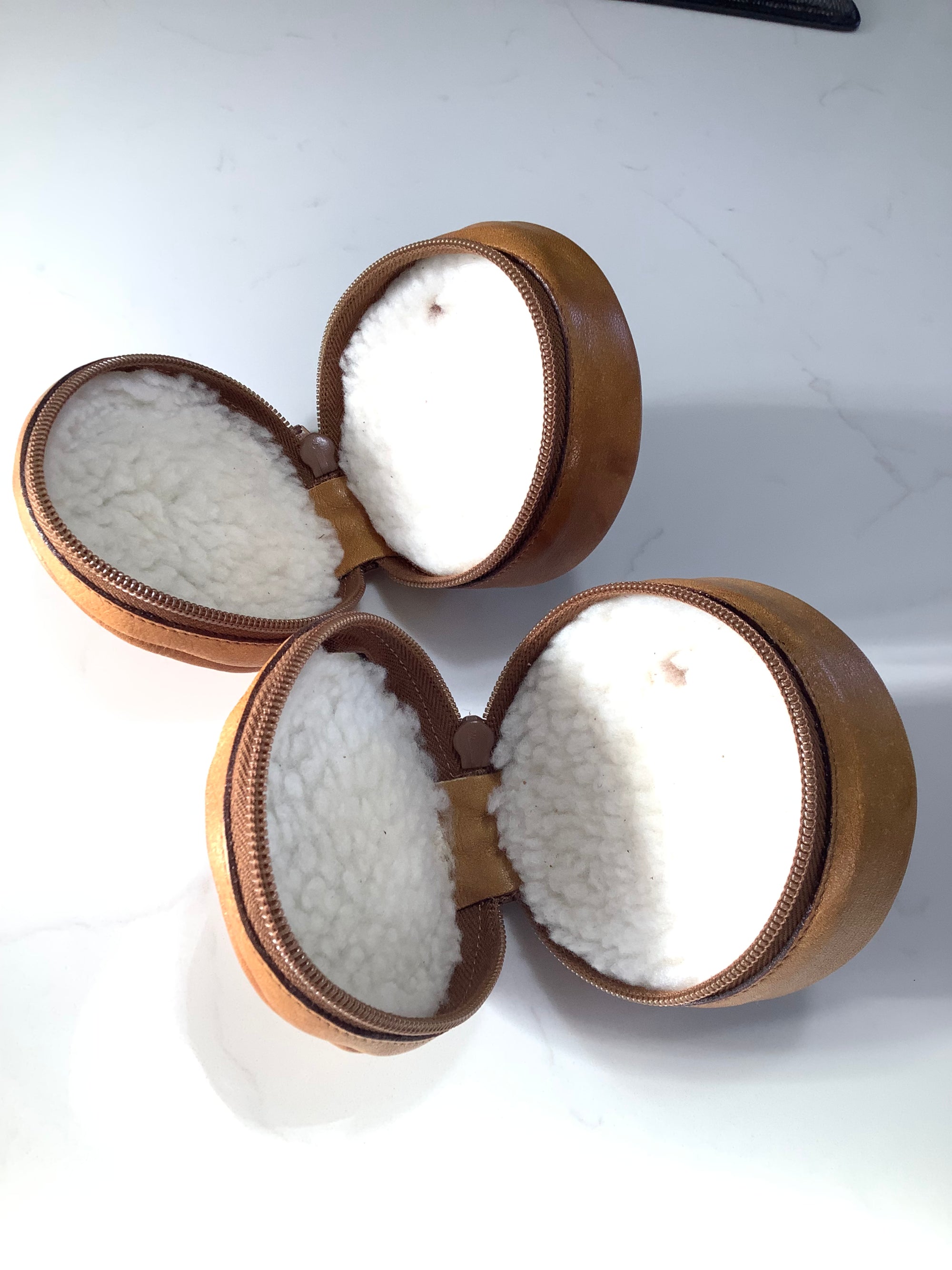 Rare Giorgio BENECCHI’S Quality Leather Reel cases