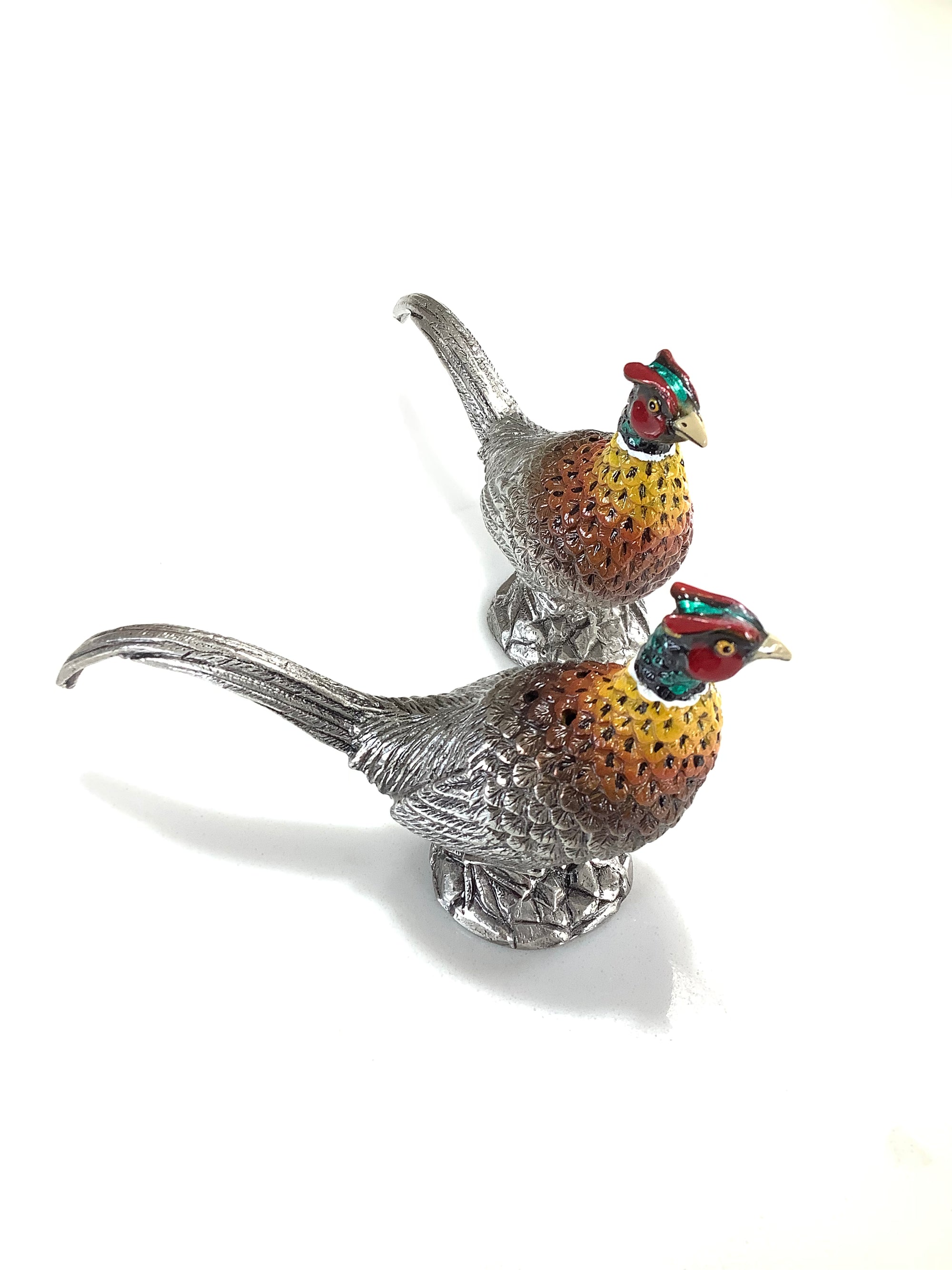 James PURDEY Pair of Pheasant Cruet Set NEW