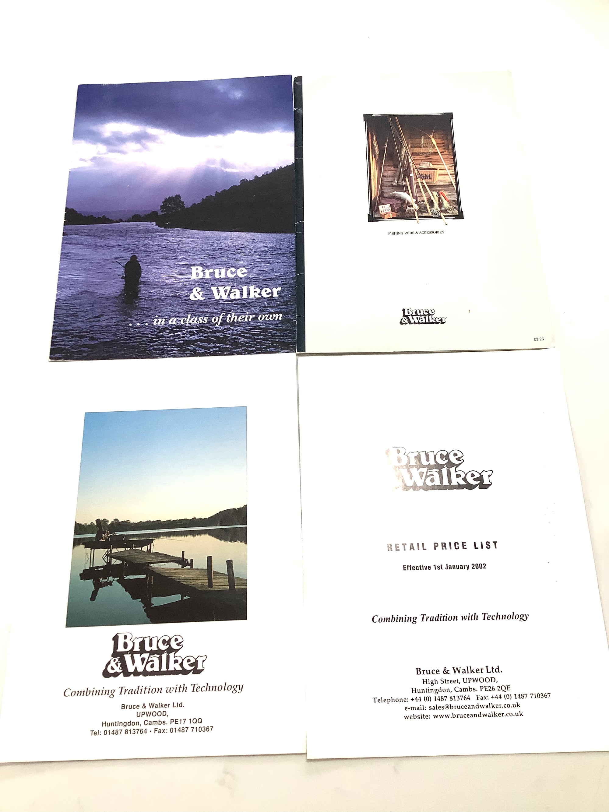 Vintage B&W Tackle Catalogues with Hexagraph Range of Rods