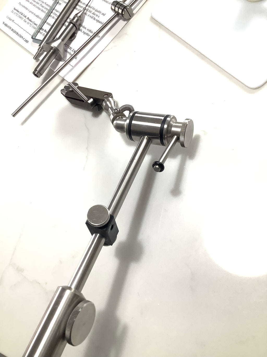 WALDRON Snowbee Fly Tying Rotary Vice with spare Jaws + Lots of Extras